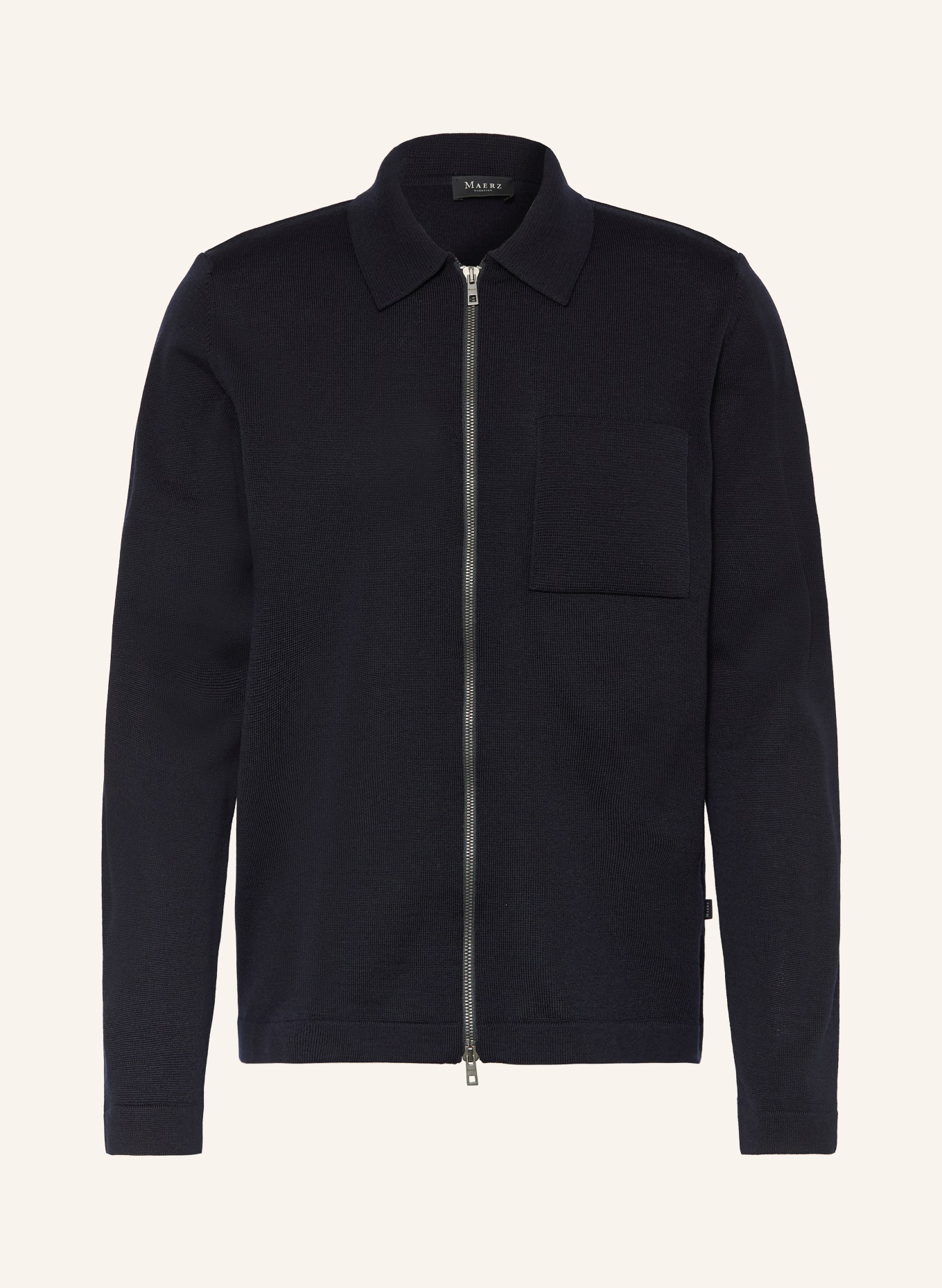 MAERZ MUENCHEN Strickjacke: DUNKELBLAU