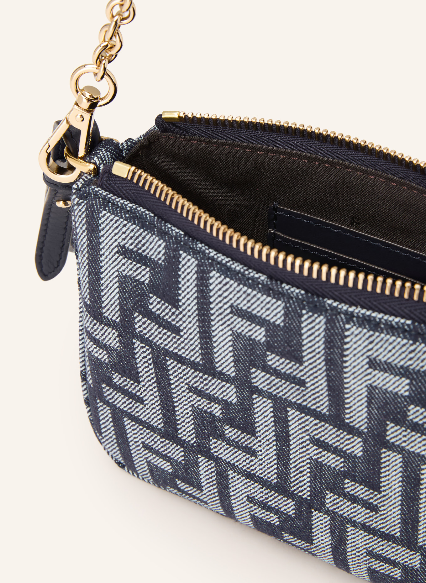 FENDI Schoudertas BAGUETTE: BLAUW / WIT