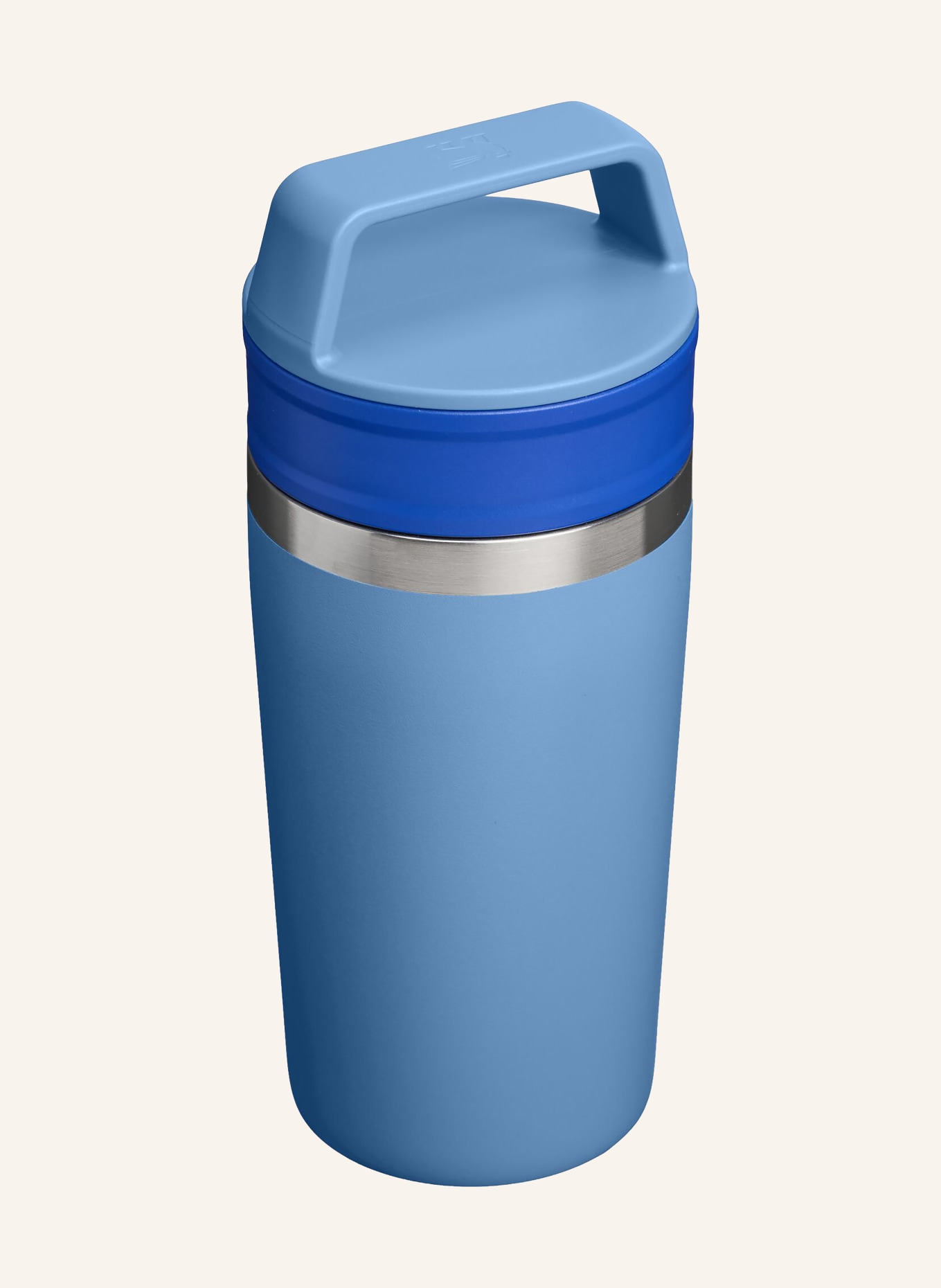 STANLEY Thermal mug THE CAFÉ-TO-GO TRAVEL MUG: BLUE / SILVER / LIGHT BLUE