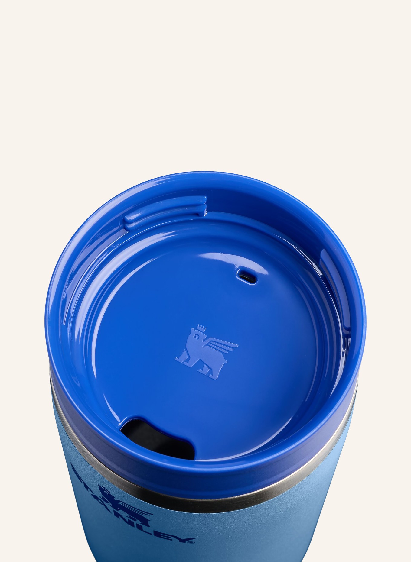 STANLEY Thermal mug THE CAFÉ-TO-GO TRAVEL MUG: BLUE / SILVER / LIGHT BLUE