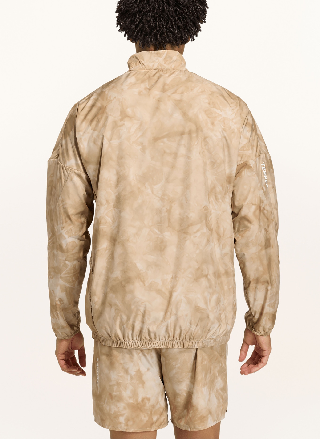 adidas TERREX MULTI SPRAY DYE CLIMA365 Performance Jacket: LIGHT BROWN
