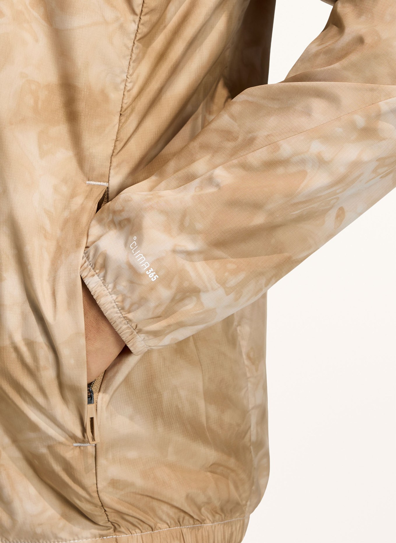 adidas TERREX MULTI SPRAY DYE CLIMA365 Performance Jacket: LIGHT BROWN