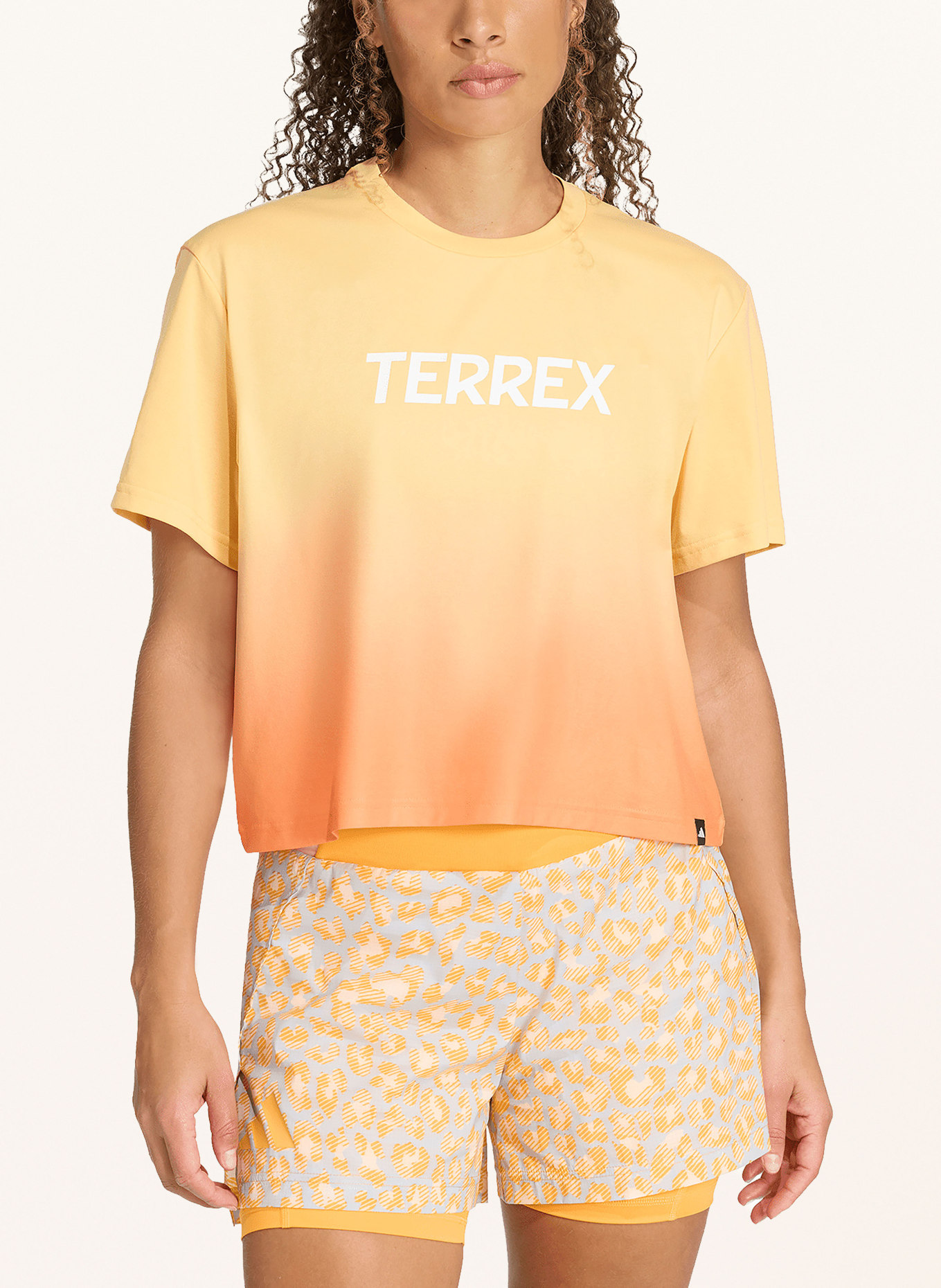 adidas TERREX TERREX MULTI TEE MEADOW PACK T-Shirt: LIGHT ORANGE / NEON ORANGE