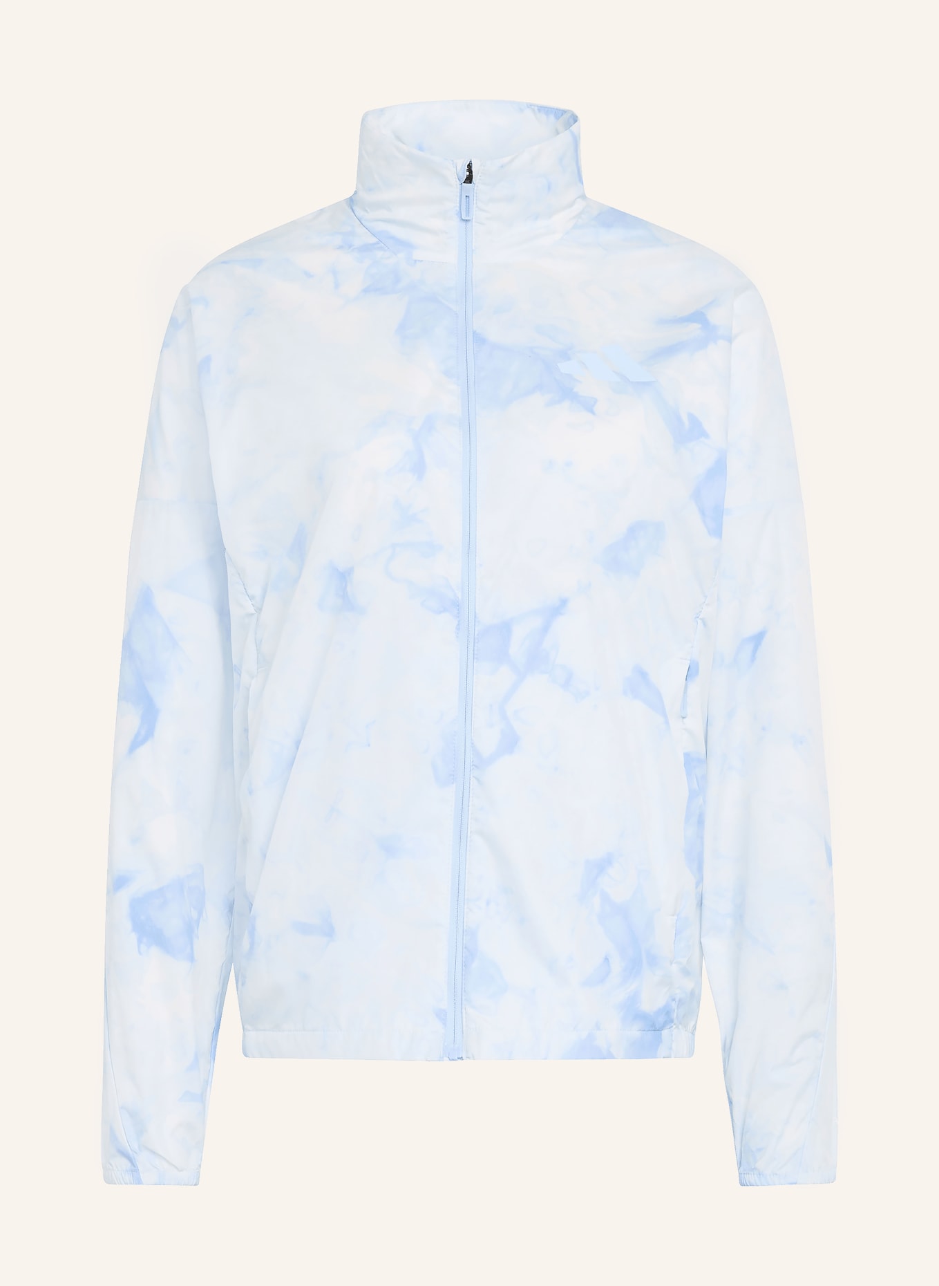adidas TERREX Windbreaker MULTI SPRAY DYE CLIMA365: LIGHT BLUE / BLUE