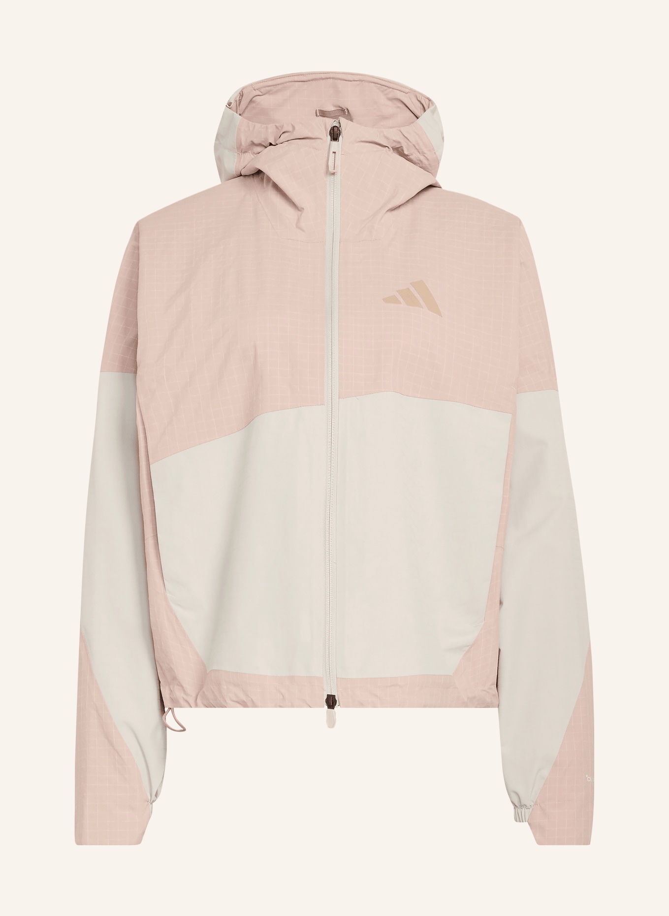 adidas TERREX XPLORIC 2 LAYER CLIMAPROOF functional jacket: BEIGE / DUSKY PINK