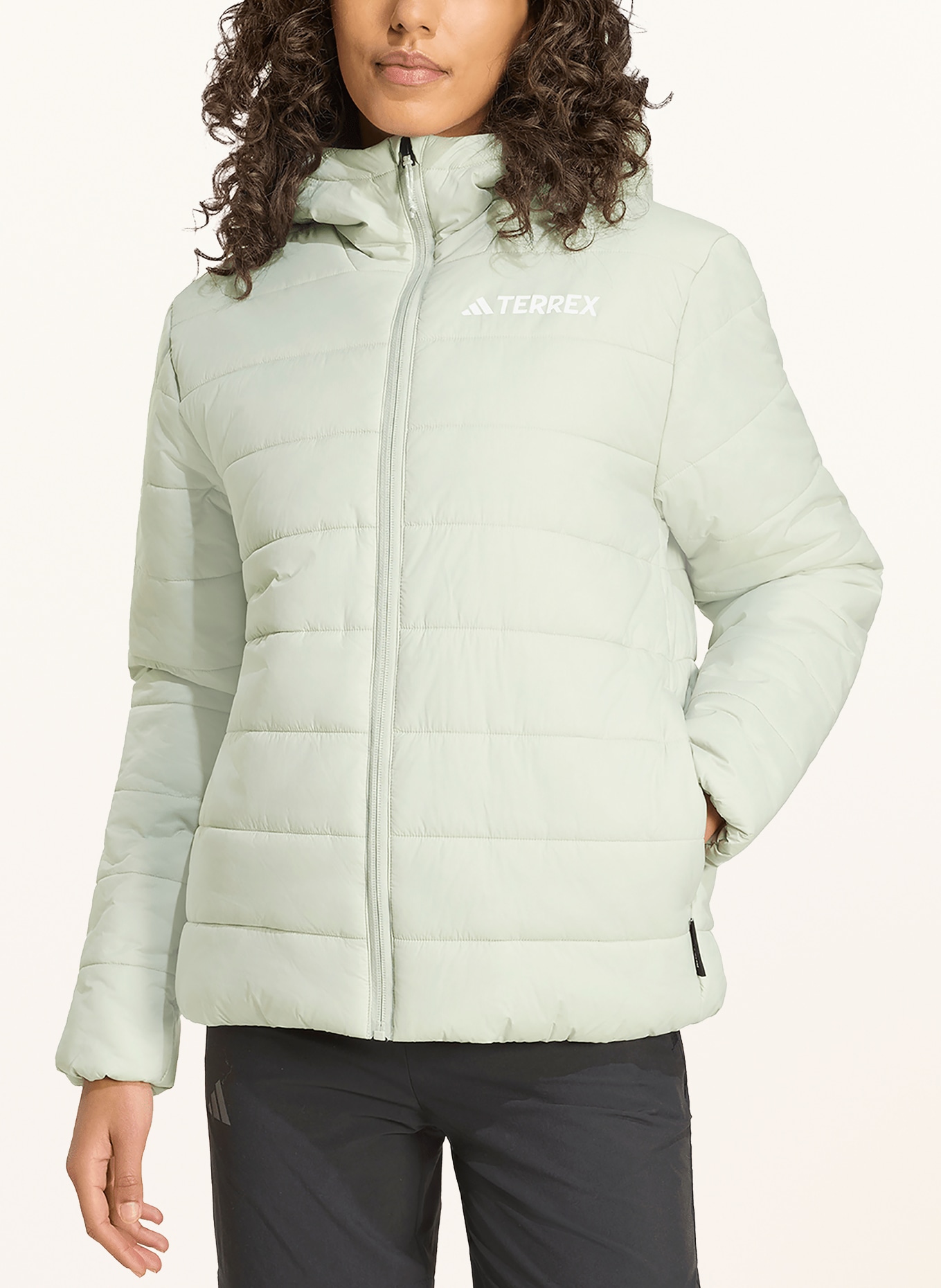 adidas TERREX Gewatteerde jas MULTI ESSENTIALS CLIMAWARM: LICHTGROEN