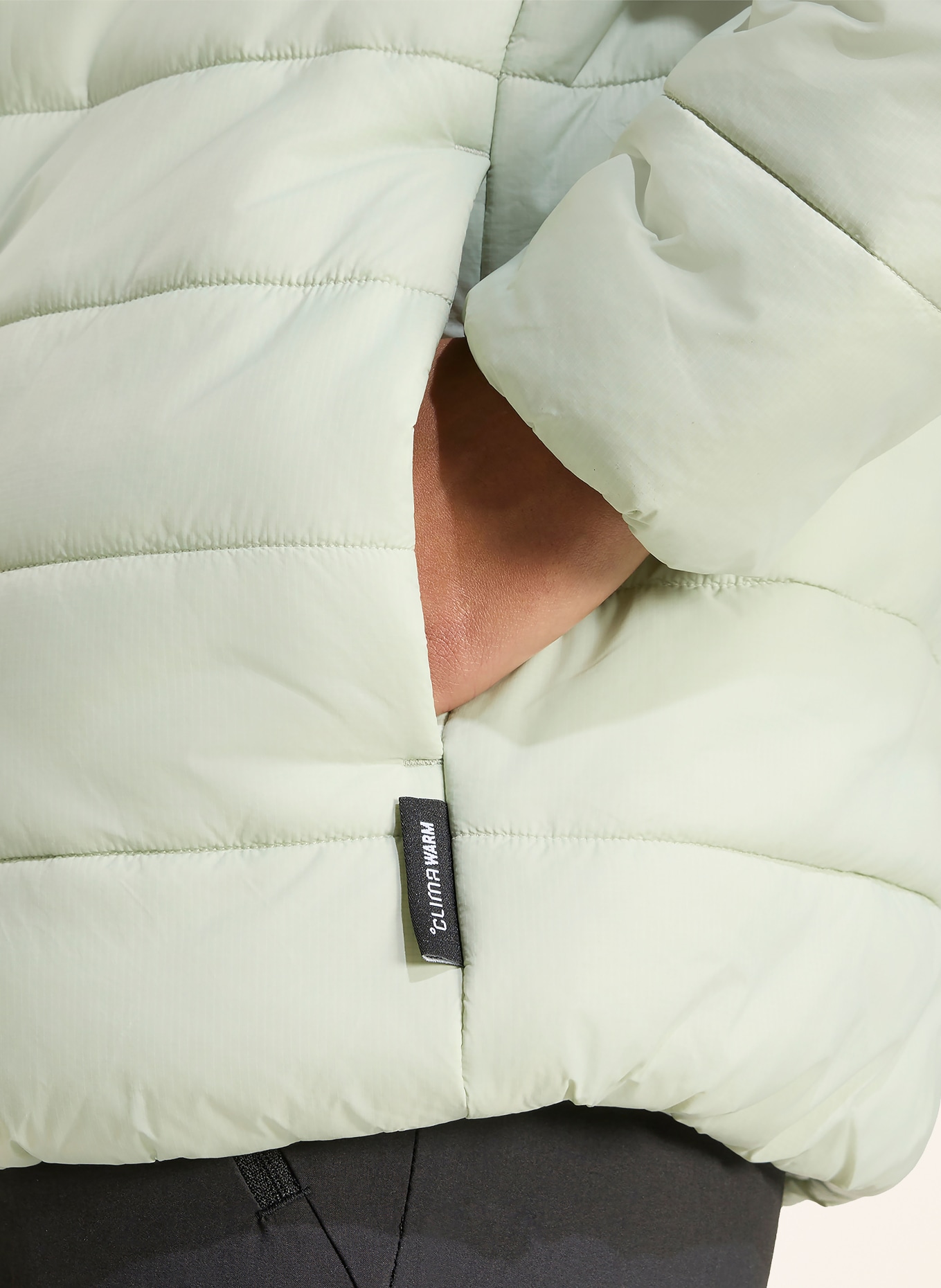 adidas TERREX MULTI ESSENTIALS CLIMAWARM quilted jacket: LIGHT GREEN