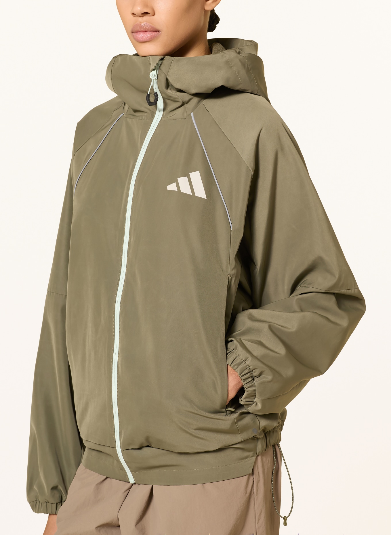 adidas TERREX Functioneel jack XPLORIC WIND RESISTANT TRANSATION: OLIJF