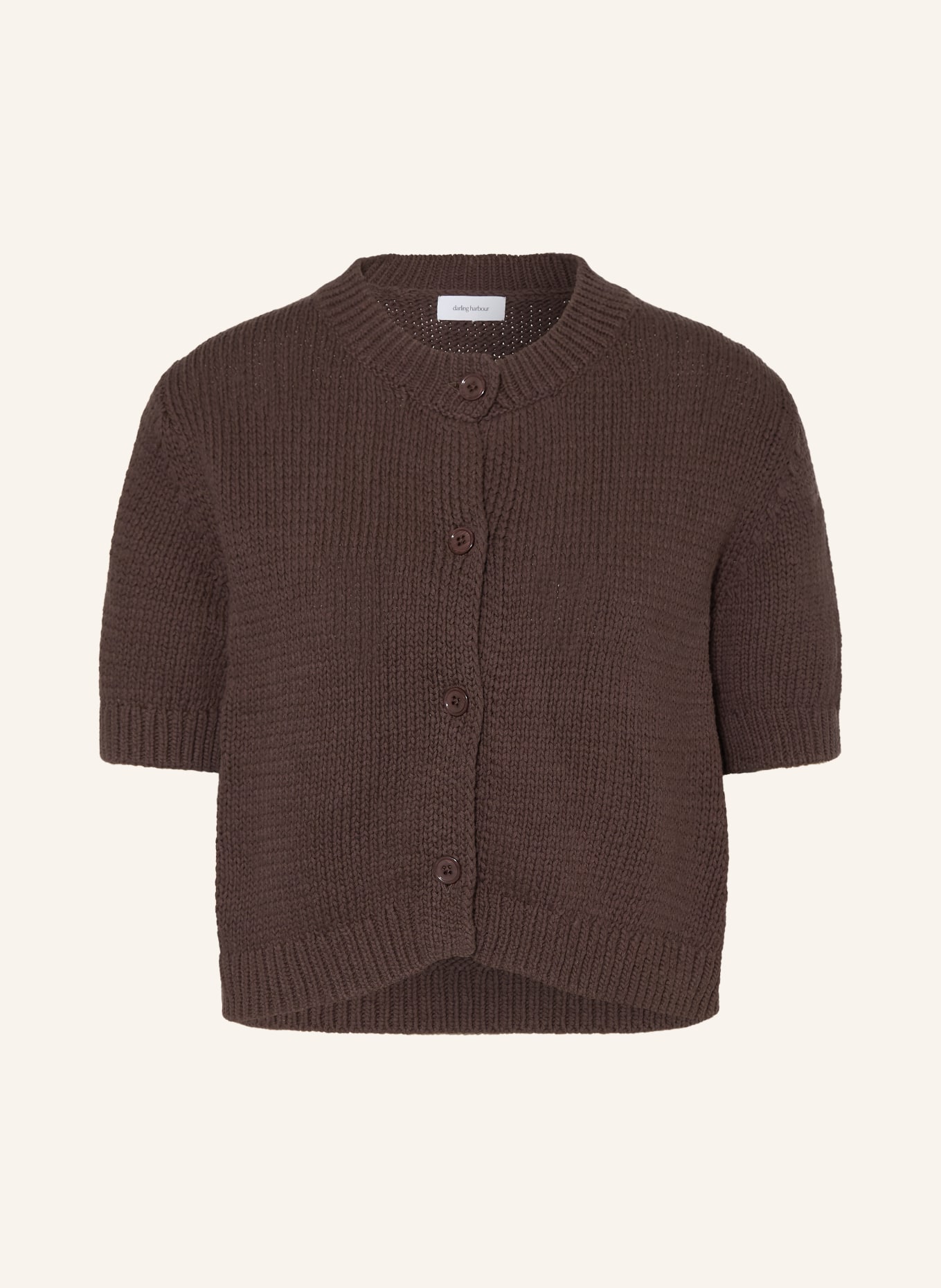 darling harbour kardigan: DARK BROWN