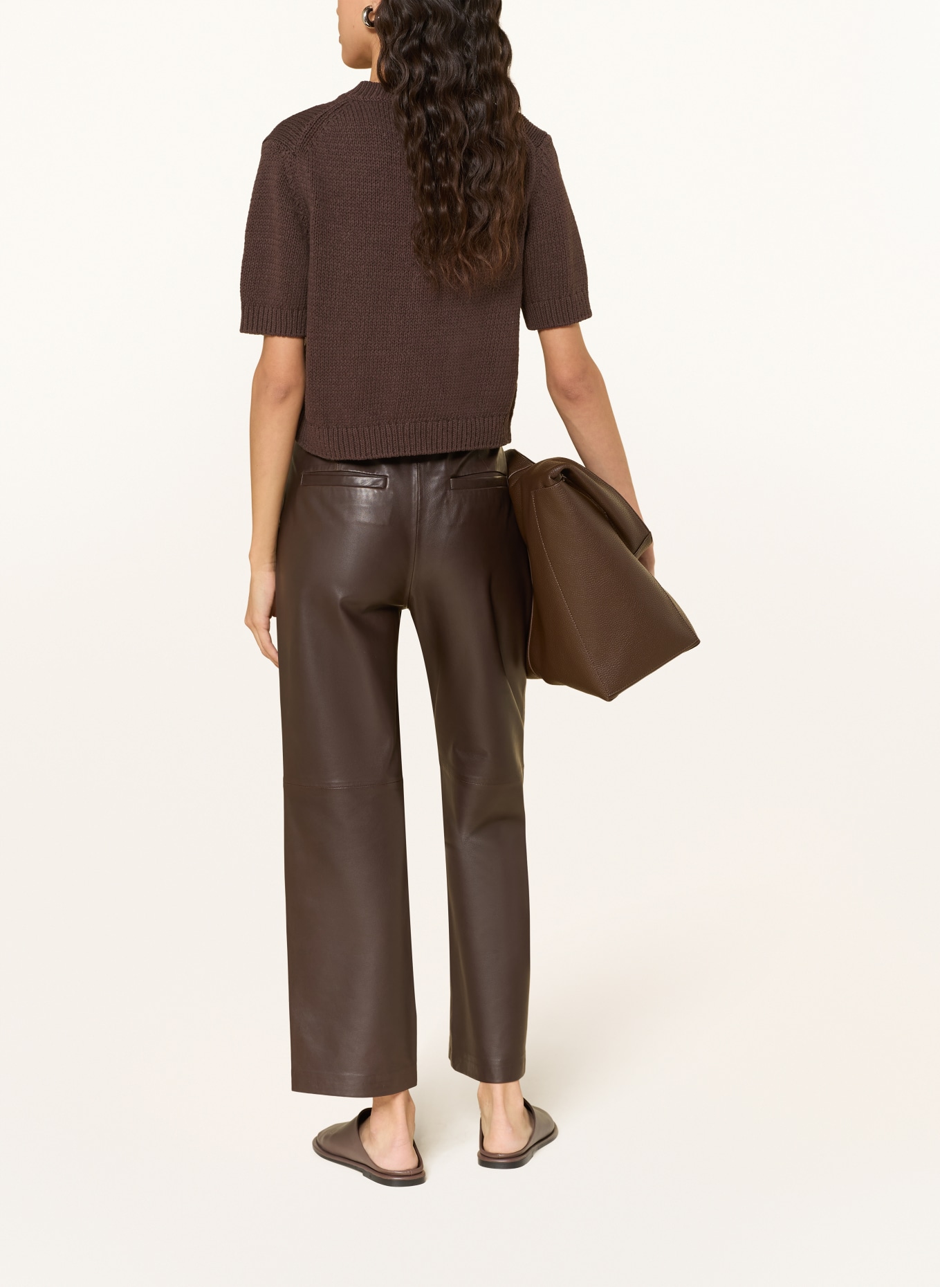 darling harbour kardigan: DARK BROWN