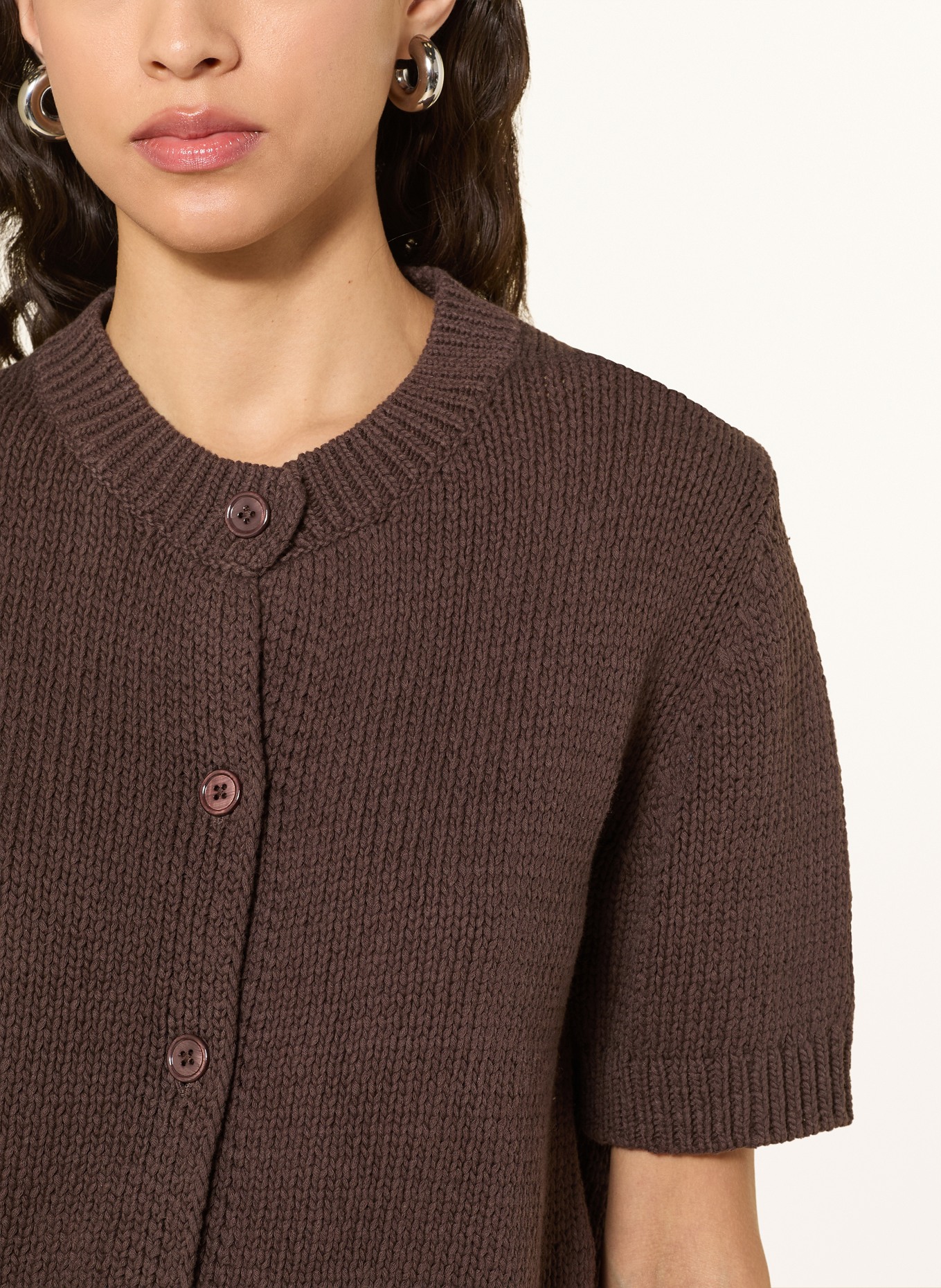 darling harbour kardigan: DARK BROWN