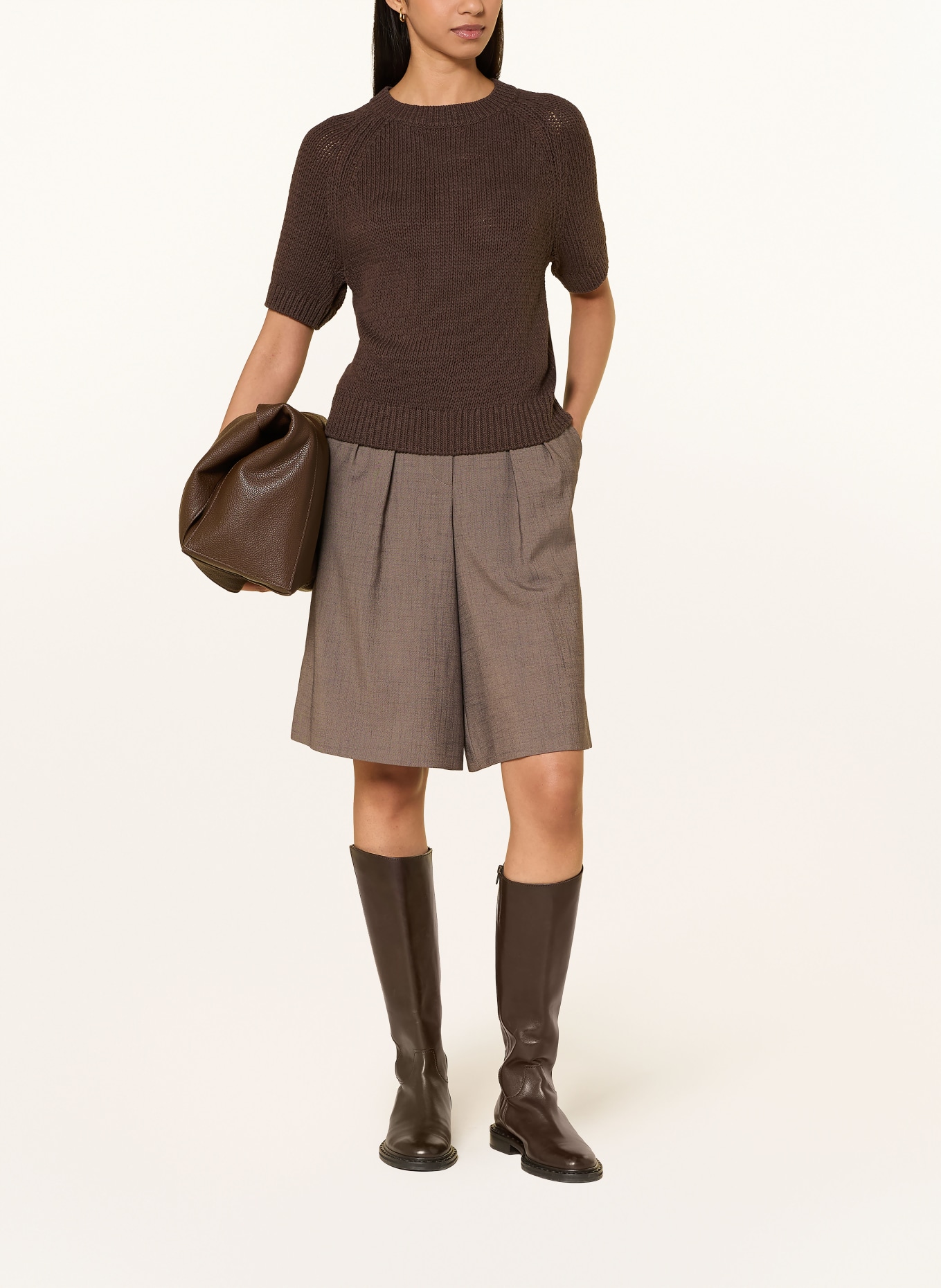 darling harbour Strickshirt: DARK BROWN