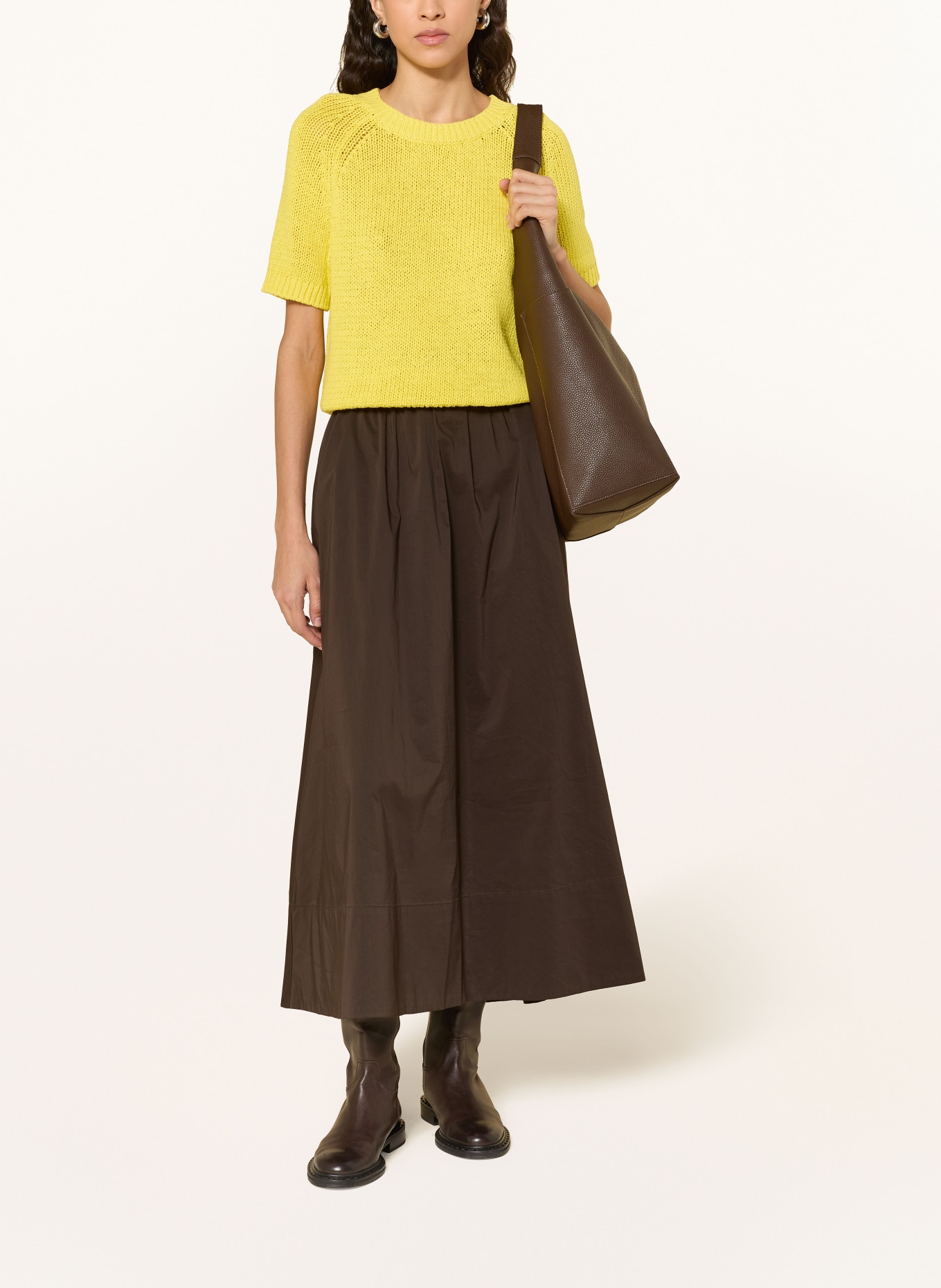 darling harbour gebreid shirt: YELLOW