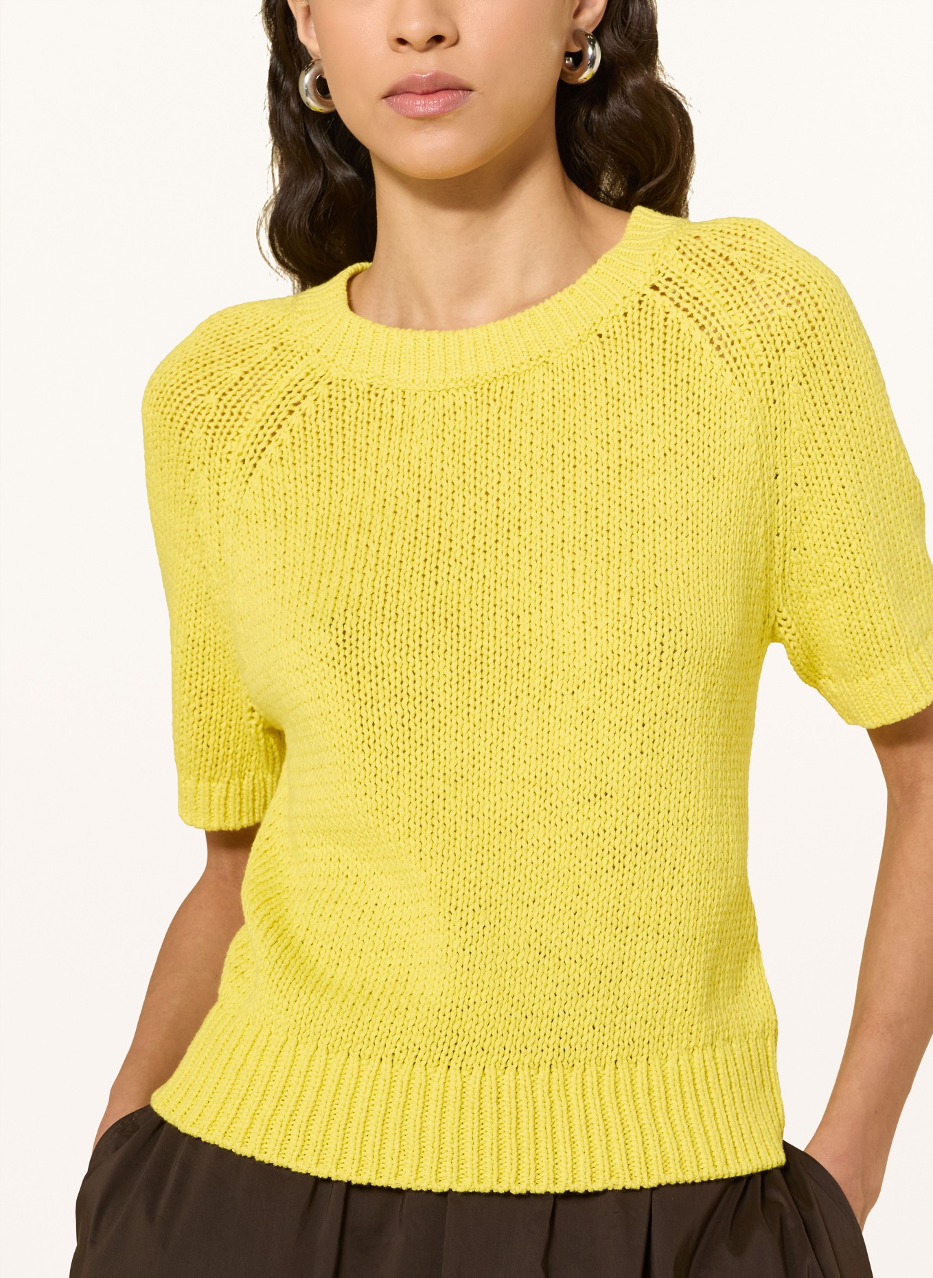 darling harbour gebreid shirt: YELLOW