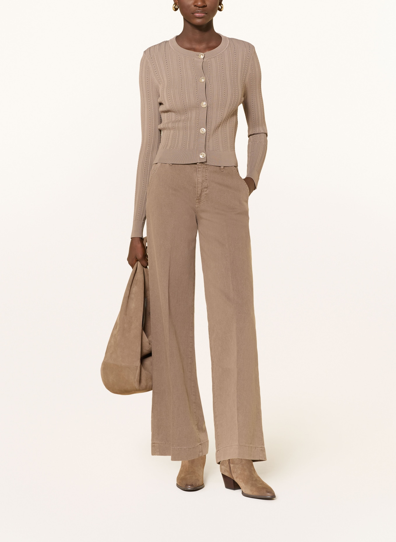 GUESS Strickhose ZOYA: TAUPE