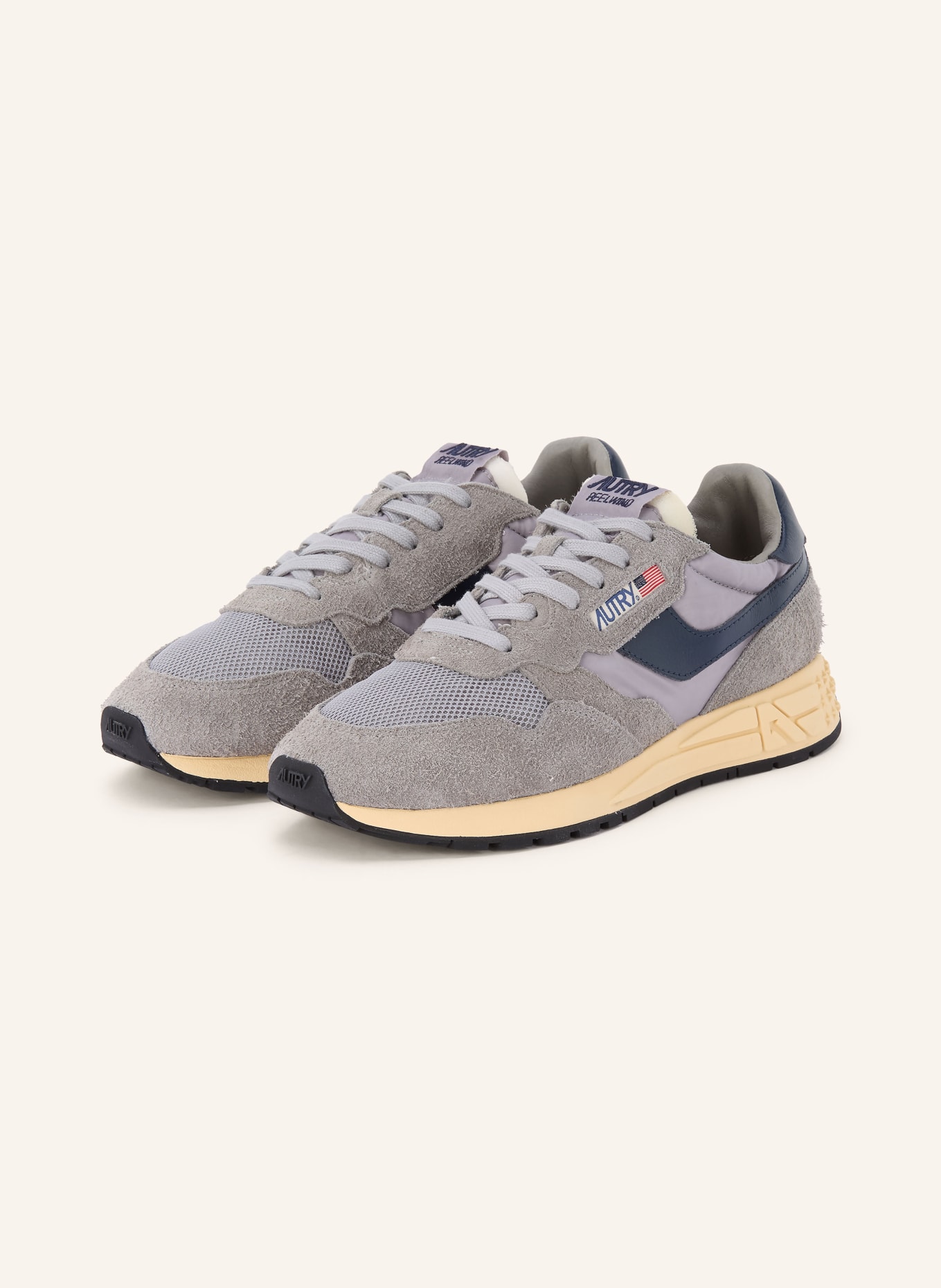 AUTRY Sneaker REELWIND LOW UT: GRAU / DUNKELBLAU