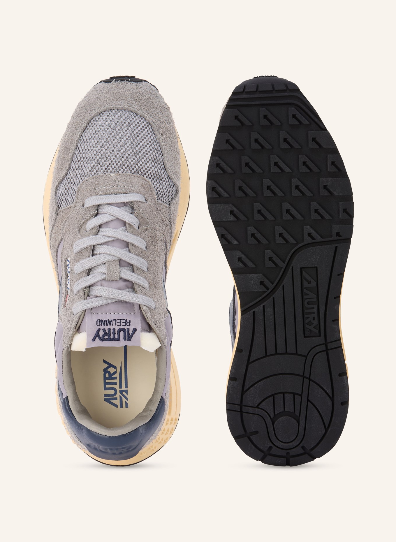 AUTRY Sneaker REELWIND LOW UT: GRAU / DUNKELBLAU