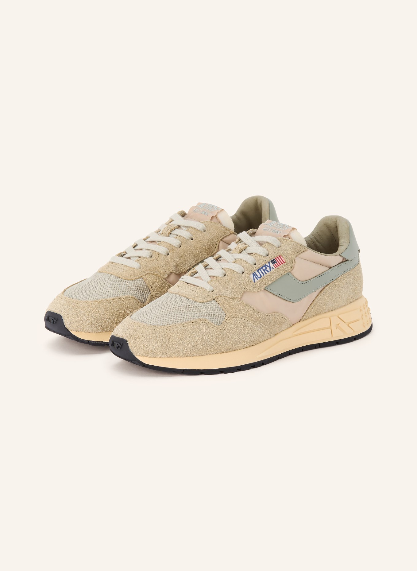 AUTRY Sneaker REELWIND LOW UT: HELLGRÜN / KHAKI