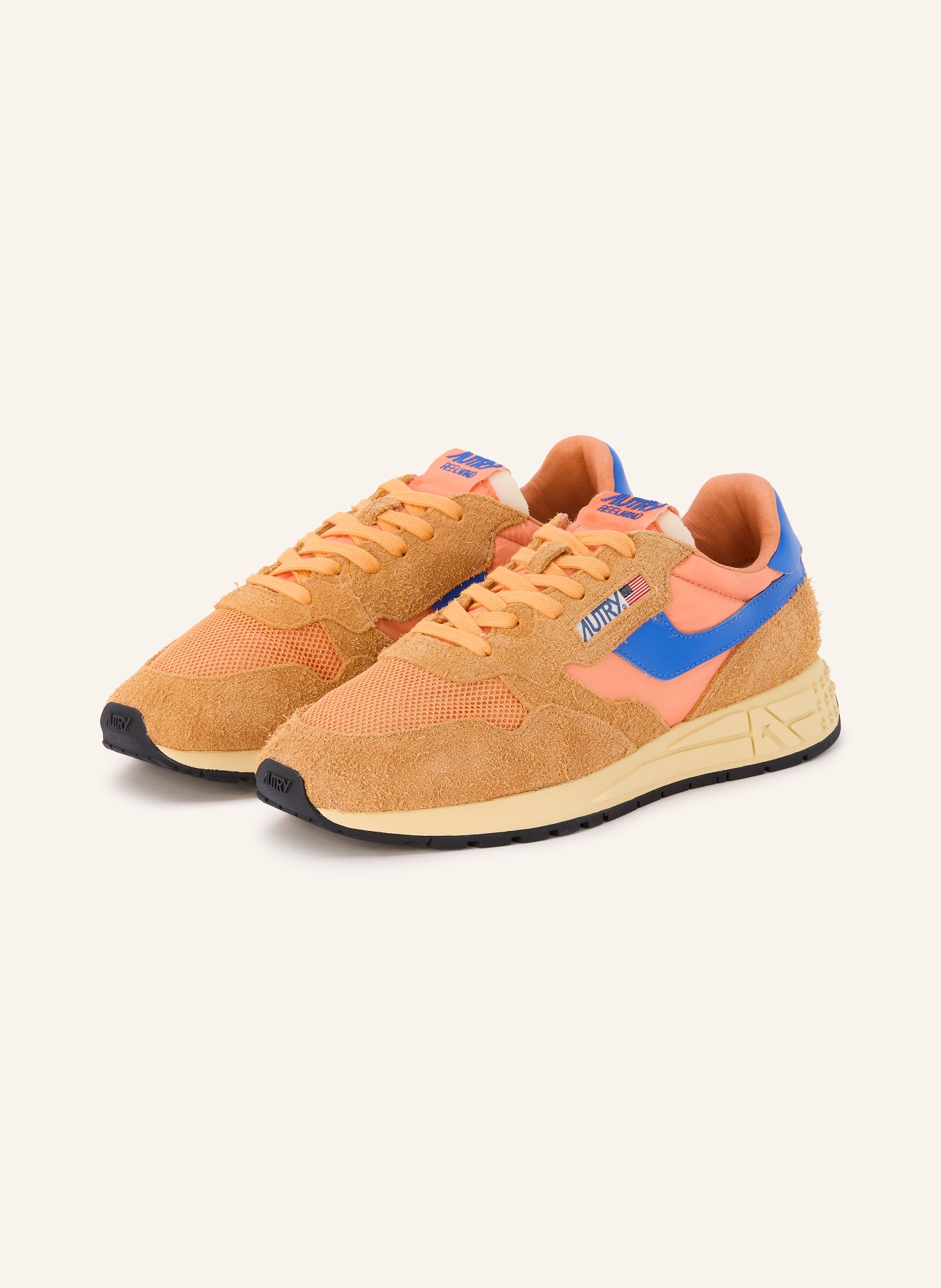 AUTRY Sneaker REELWIND LOW UT: ORANGE / BLAU