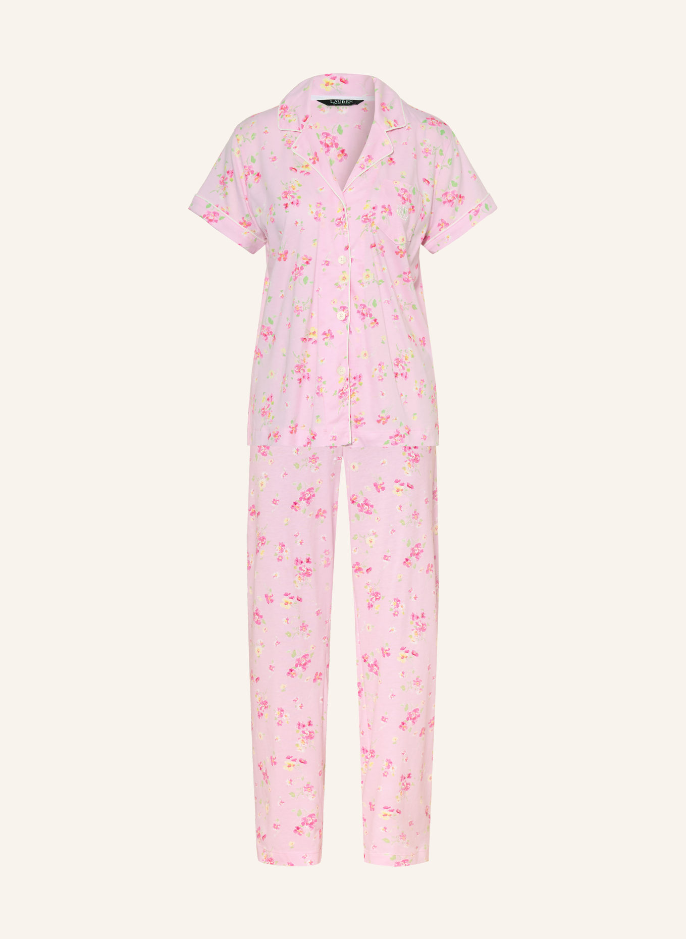 LAUREN RALPH LAUREN pyjama: ROSE / ROSE FUCHSIA / VERT CLAIR