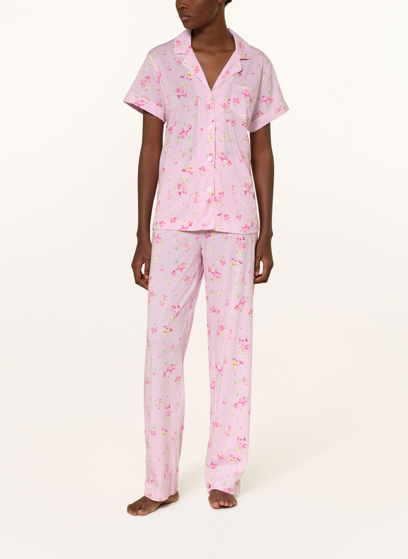 LAUREN RALPH LAUREN pyjama: ROSE / ROSE FUCHSIA / VERT CLAIR