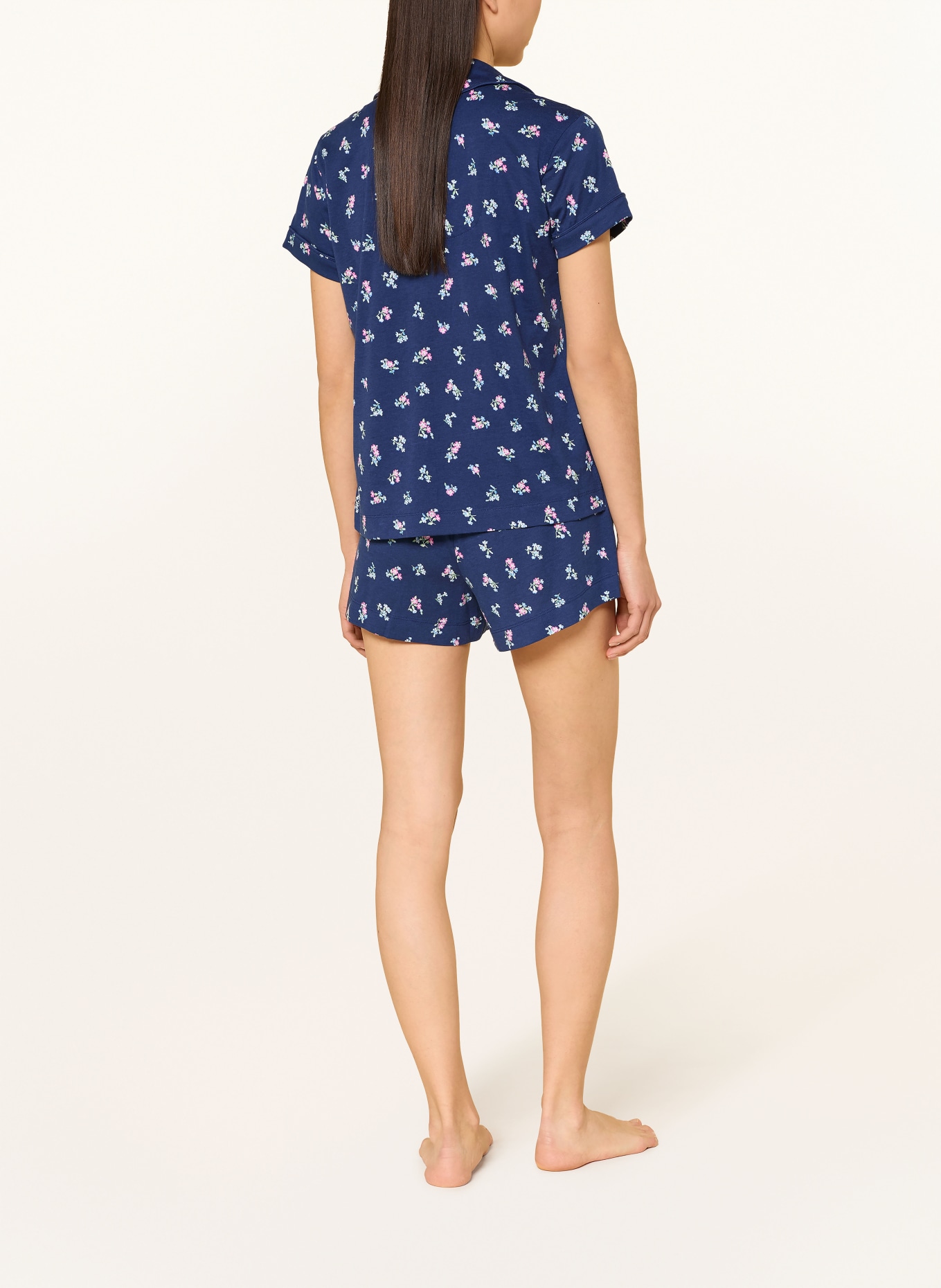 LAUREN RALPH LAUREN Pyjama shorty: BLEU / ROSE FUCHSIA / BLEU CLAIR