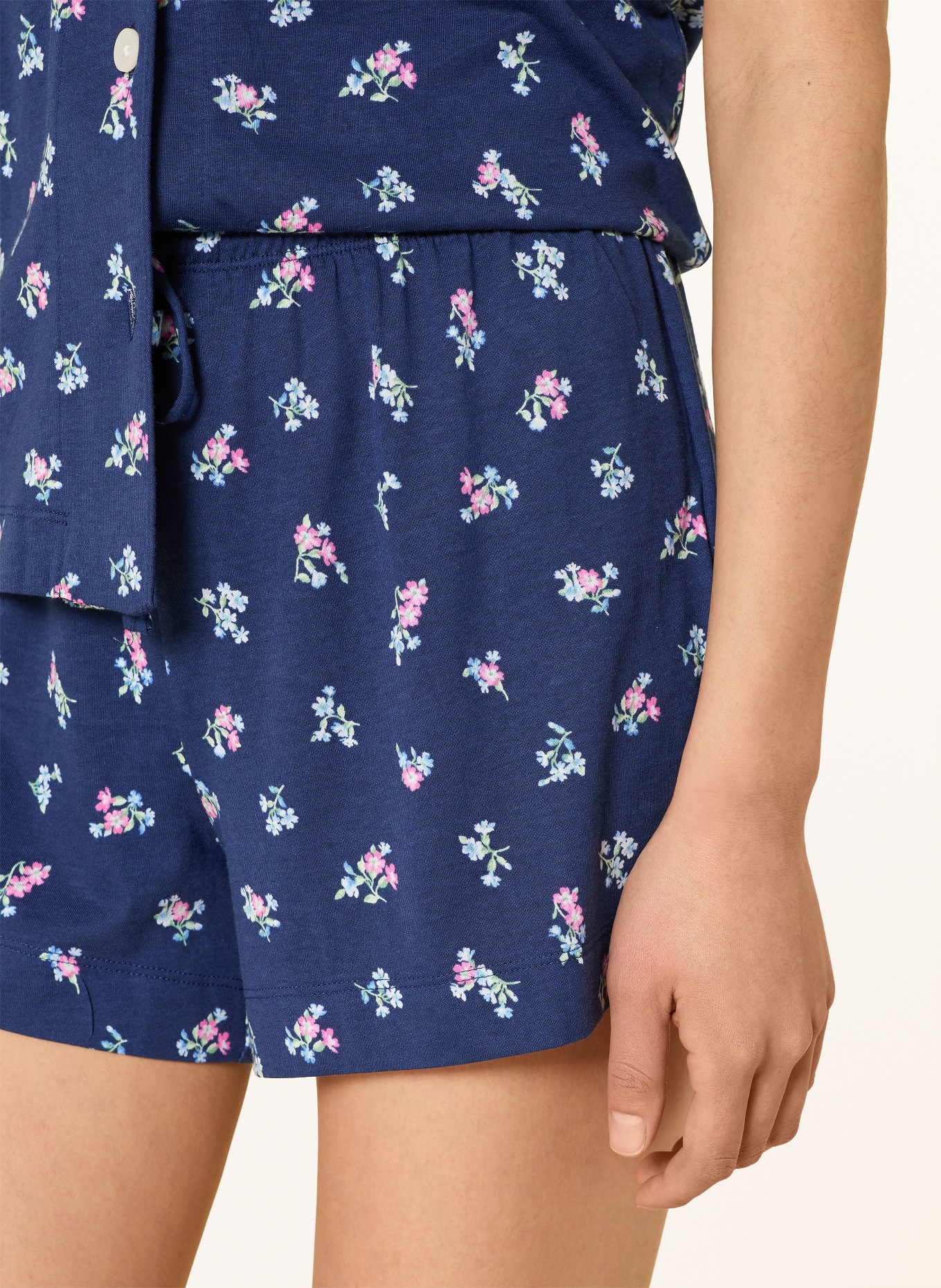 LAUREN RALPH LAUREN Pyjama shorty: BLEU / ROSE FUCHSIA / BLEU CLAIR