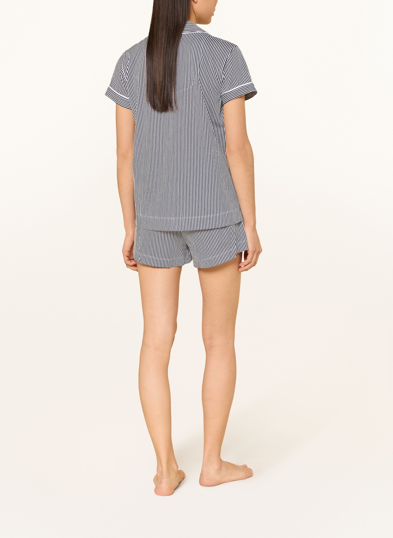 LAUREN RALPH LAUREN Pyjama shorty: BLEU FONCÉ / BLANC