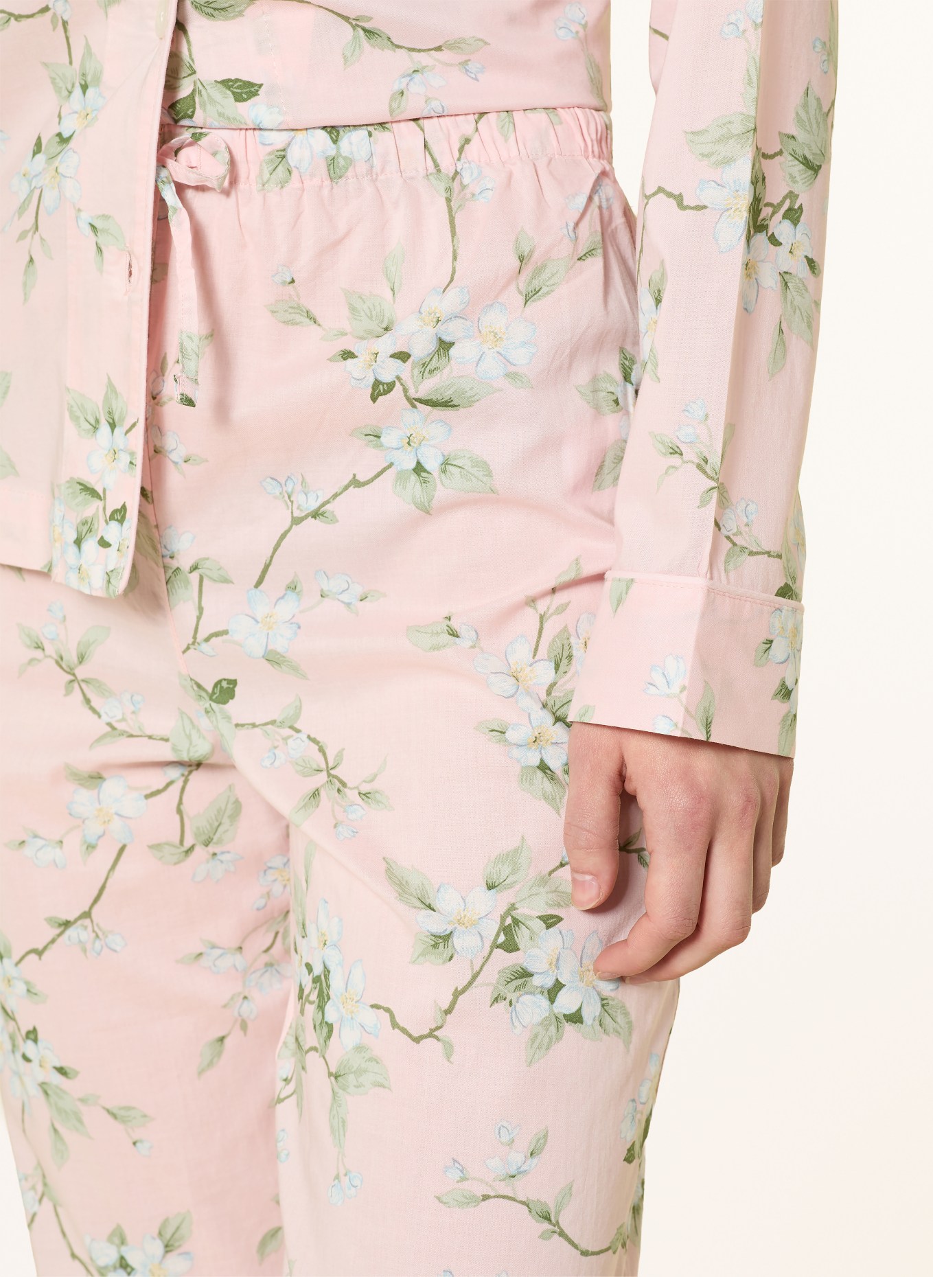 LAUREN RALPH LAUREN Schlafanzug: HELLROSA / HELLGRÜN / HELLBLAU