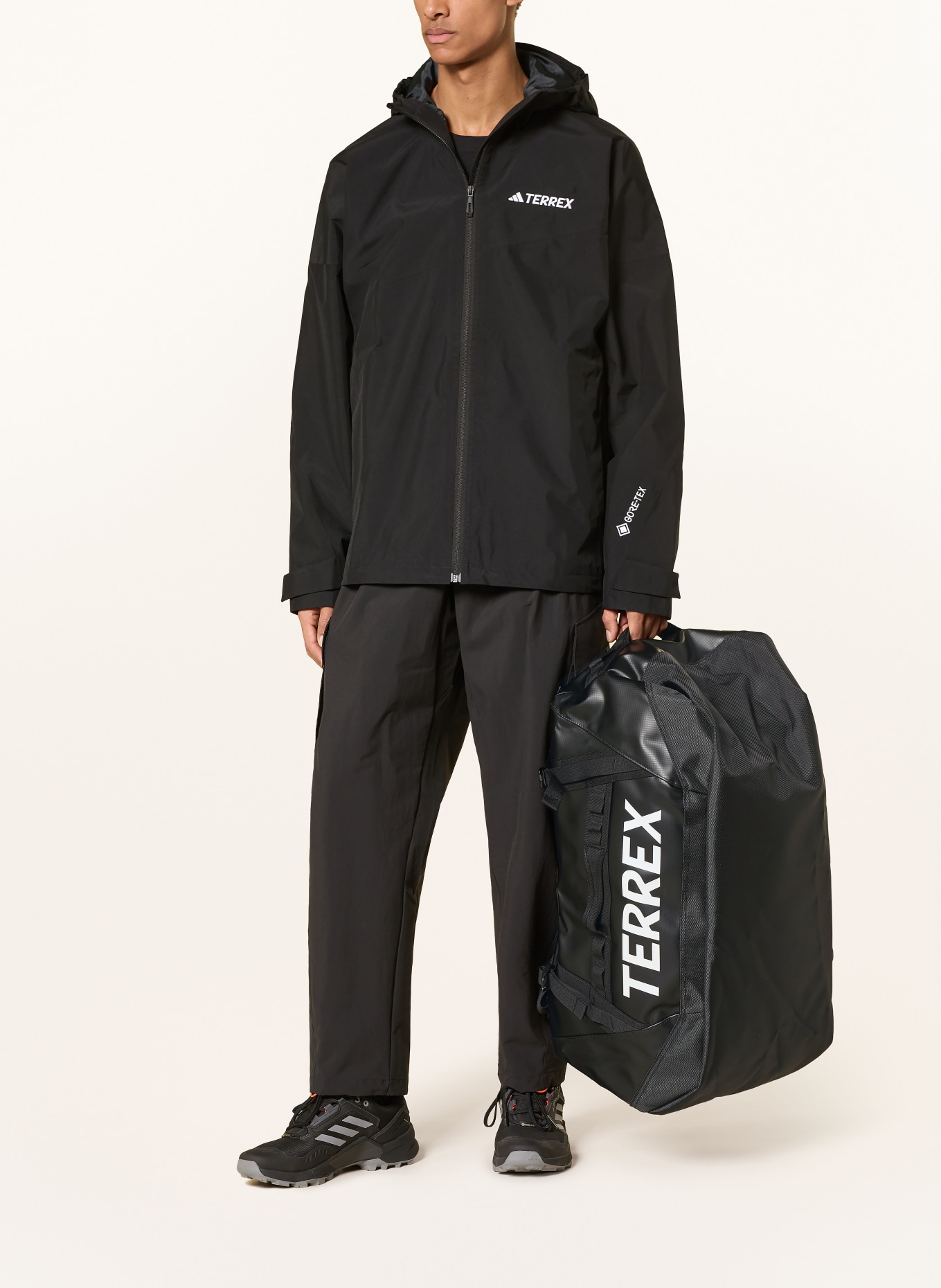 adidas TERREX TERREX XPERIOR EXPEDITION 70 L sports bag: BLACK / WHITE