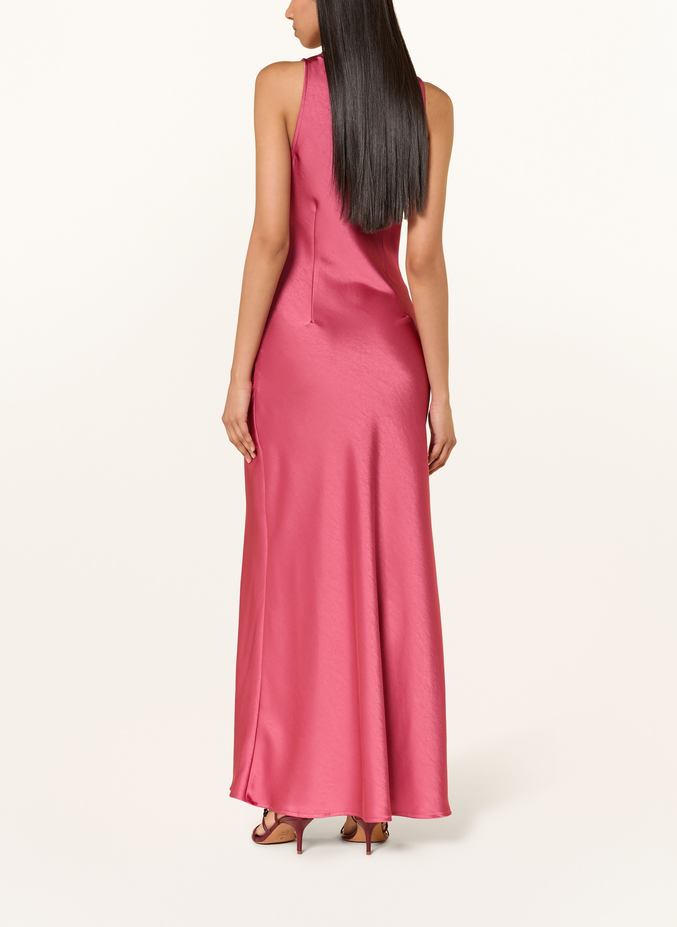 NEO NOIR Satijnen jurk CELINIE: LICHTROOD