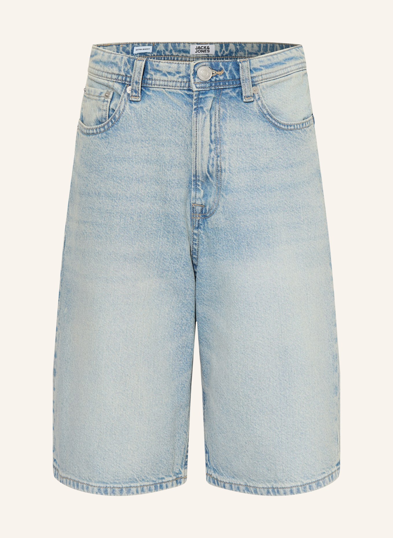 JACK&JONES Jeansshorts met wijde pasvorm: BLUE DENIM