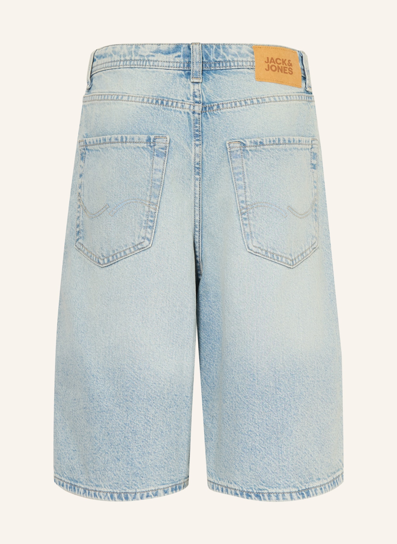 JACK&JONES Jeansshorts met wijde pasvorm: BLUE DENIM