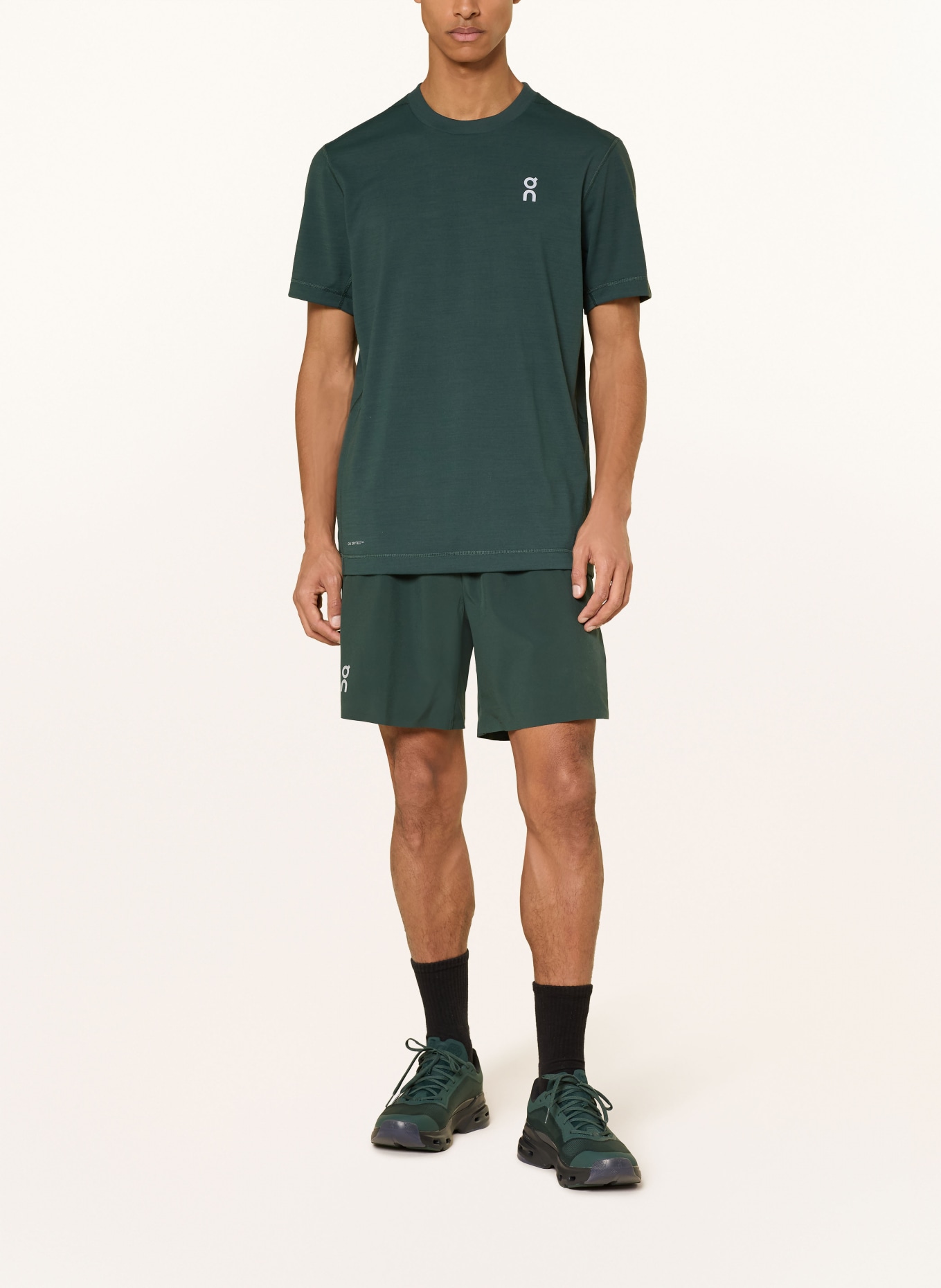 On 2-in-1-Trainingsshorts TRAIN: GRÜN