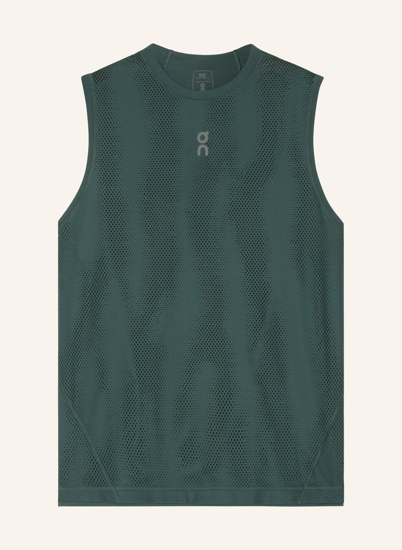 On Tanktop TRAIN VOLT: DONKERGROEN