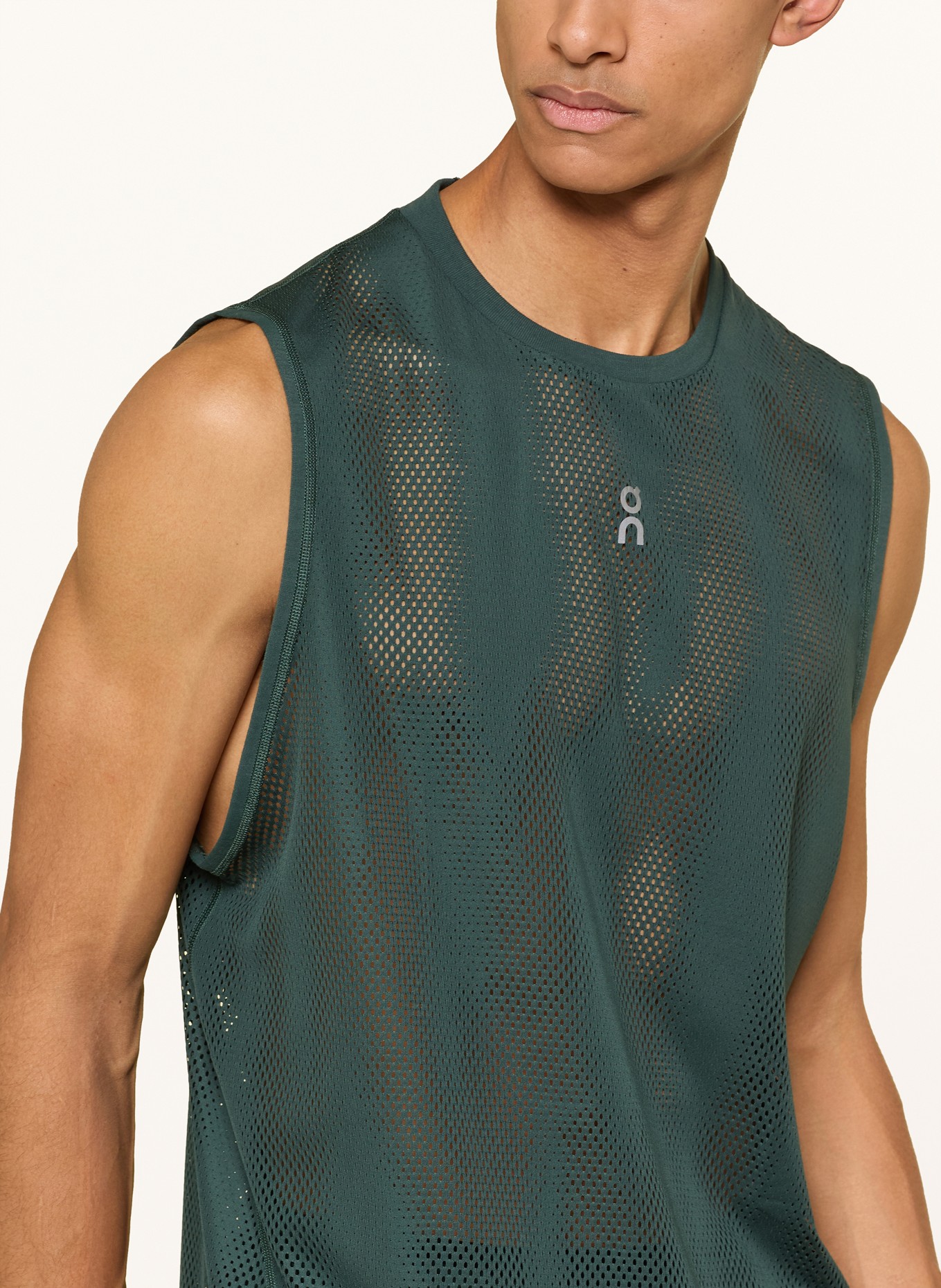 On Tanktop TRAIN VOLT: DONKERGROEN