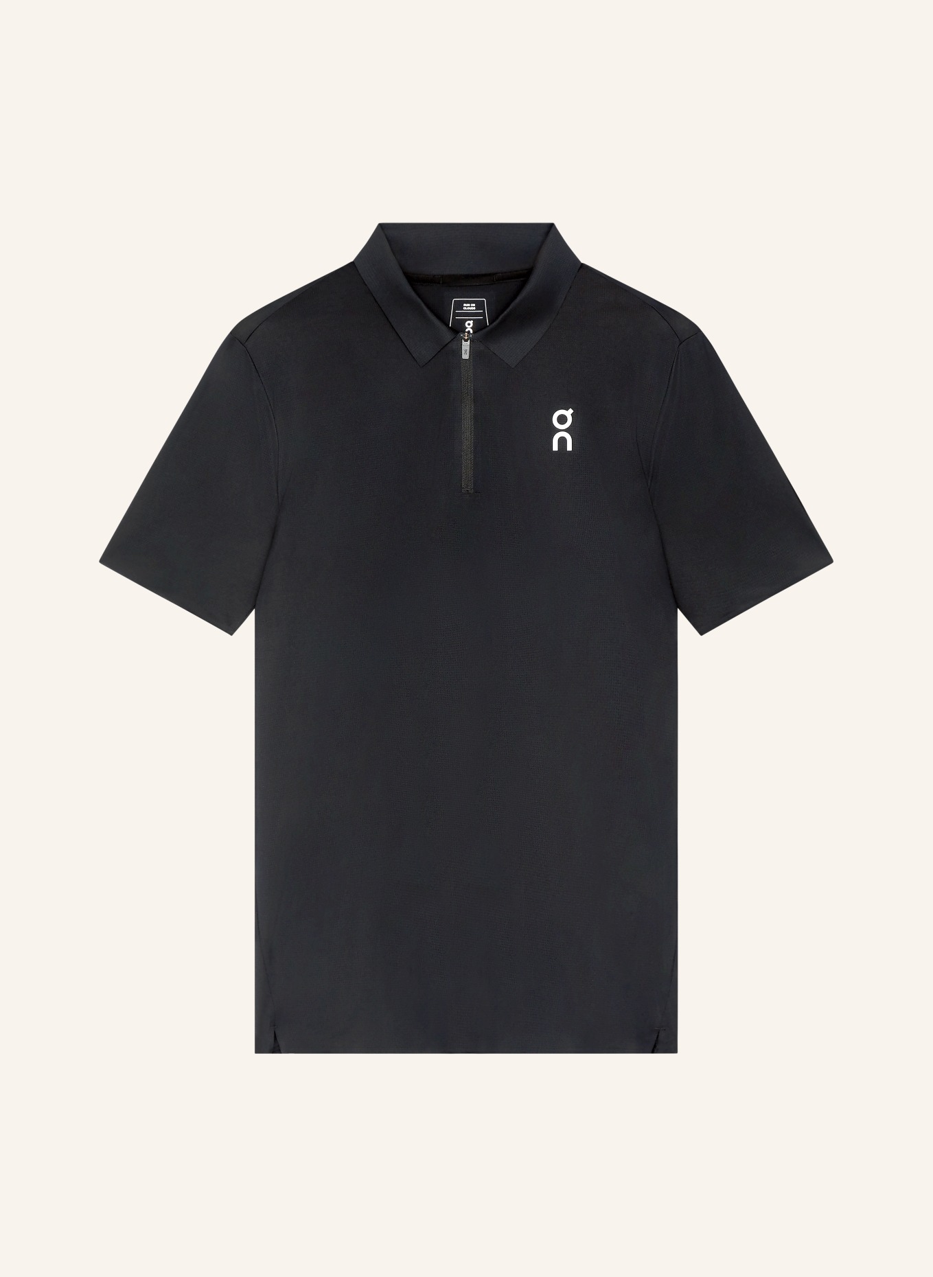 On Functionele polo COURT-T: ZWART