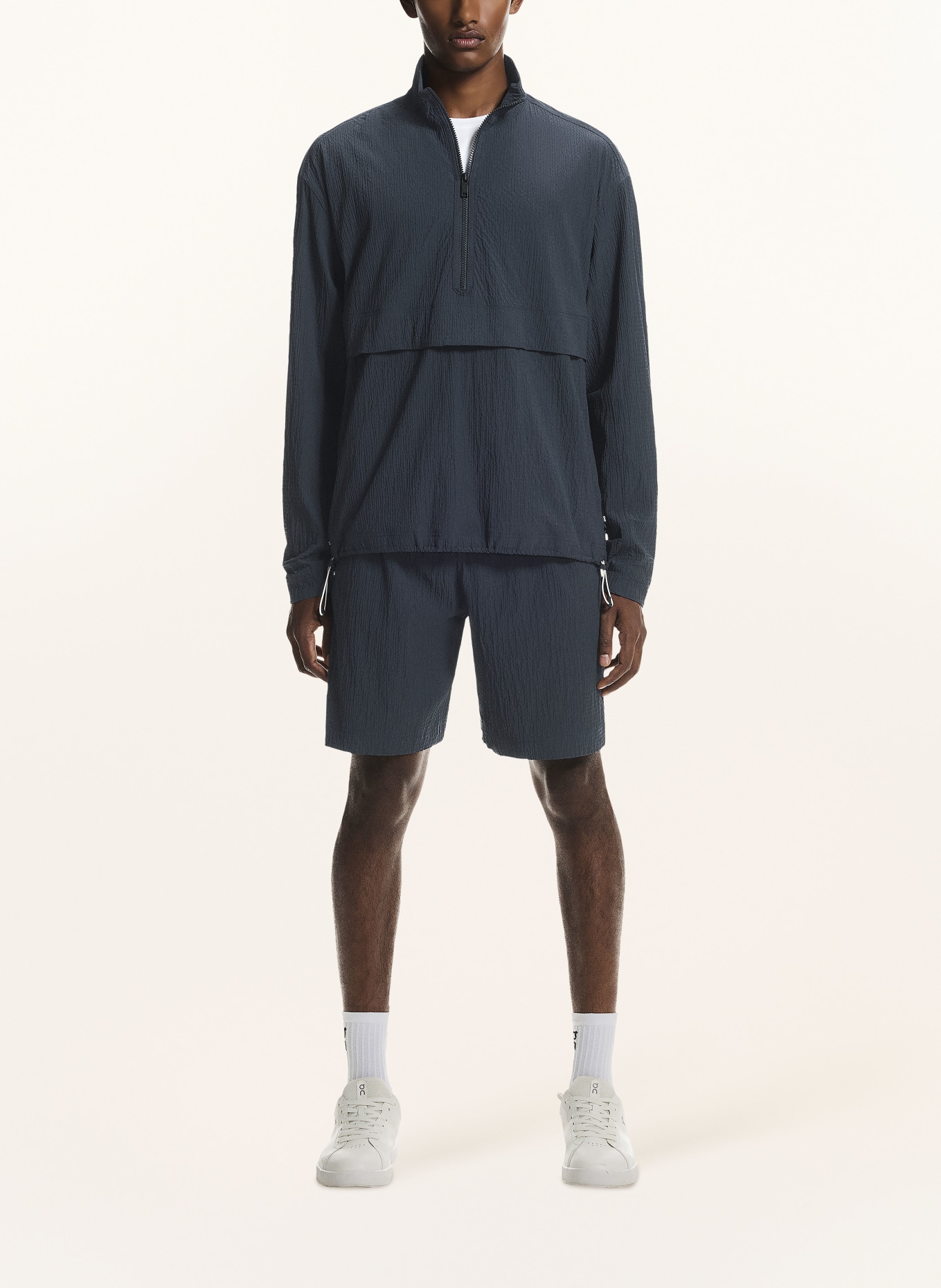 On Vest COURTSIDE: BLAUWGRIJS