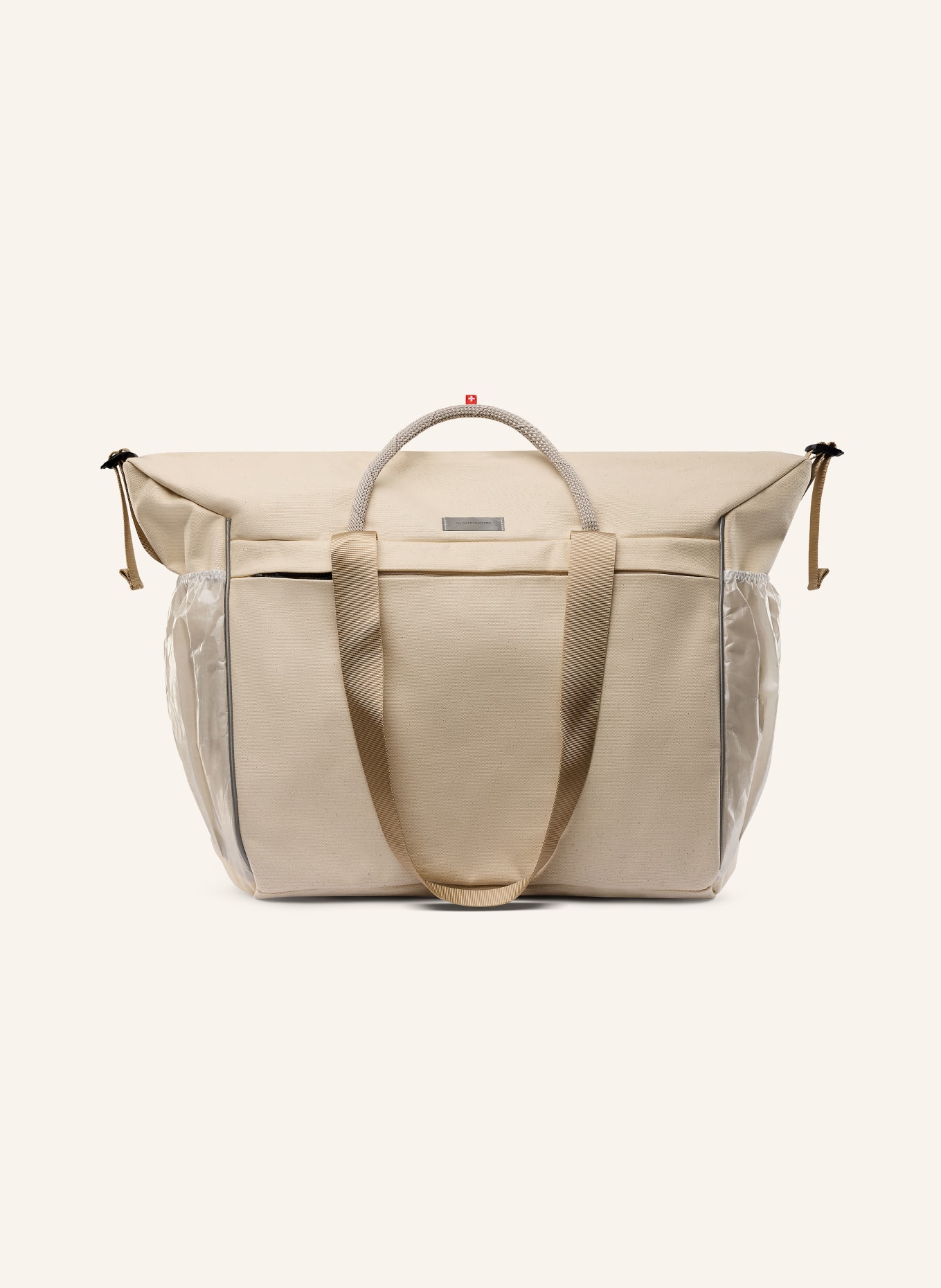 On COURT PACK 40 l sports bag: BEIGE / CREAM / LIGHT GRAY