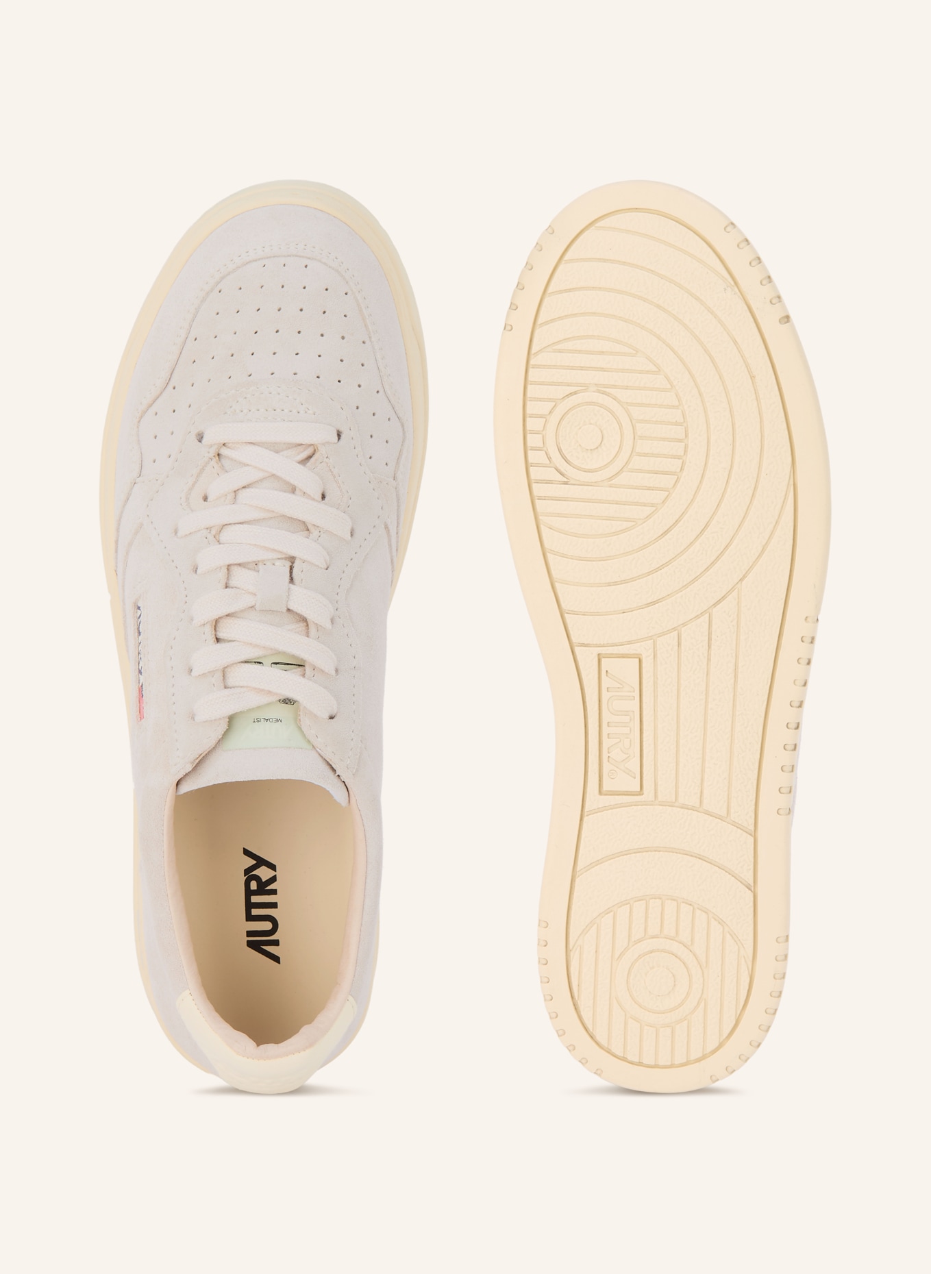 AUTRY Sneaker MEDALIST LOW: HELLGRAU / CREME / DUNKELBLAU