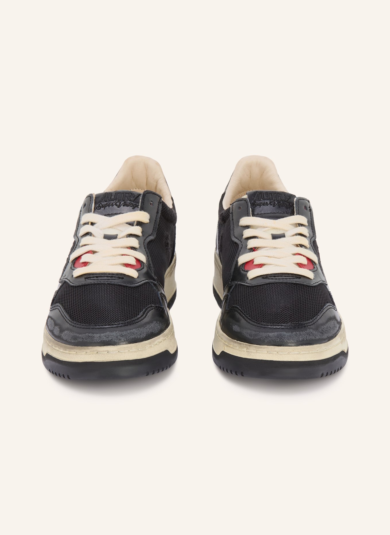 AUTRY Tenisky SUPERSTAR VINTAGE LOW MESH: ČERNÁ