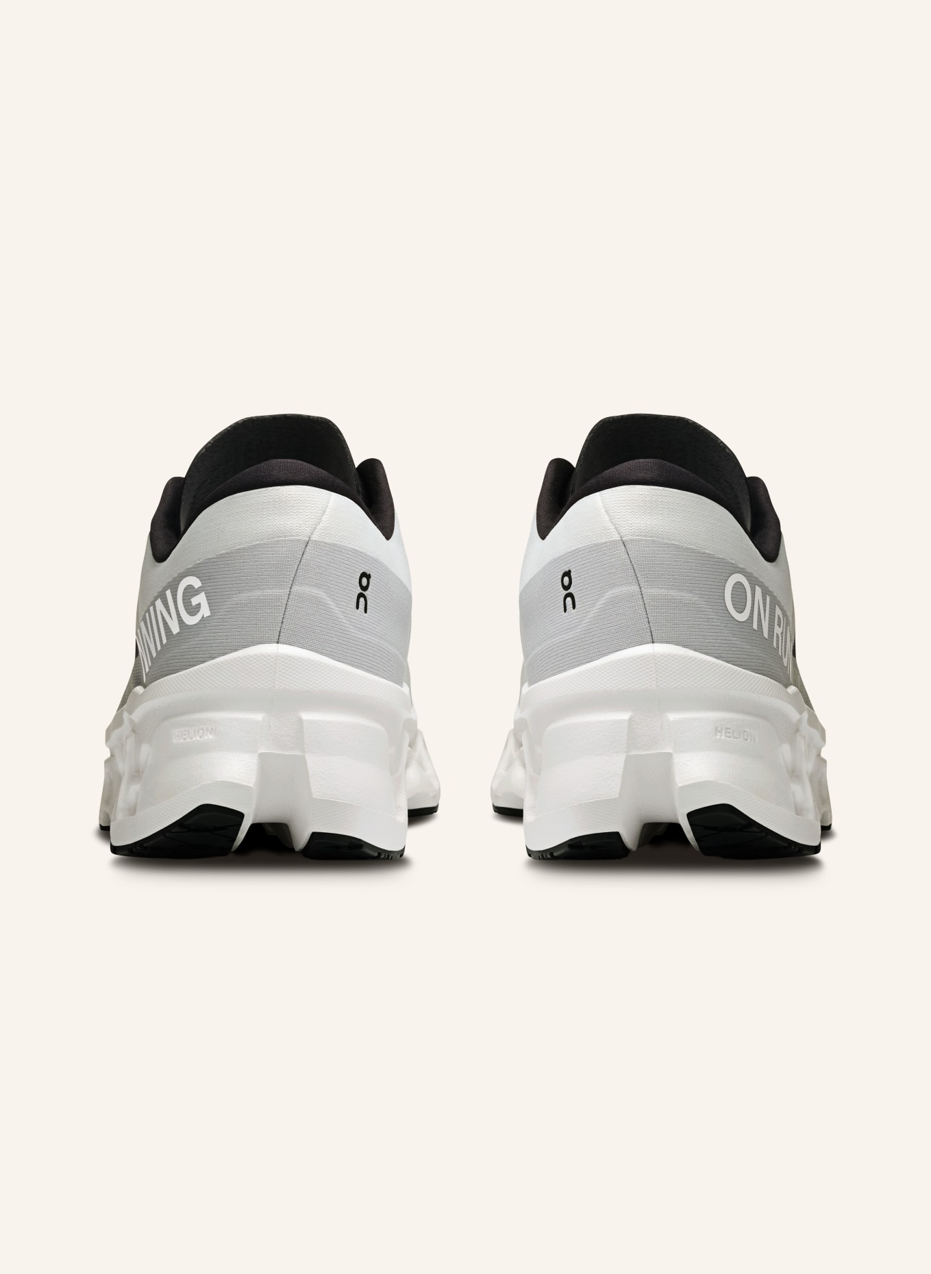 On Hardloopschoenen CLOUDMONSTER 3: WIT / LICHTGRIJS / ZWART