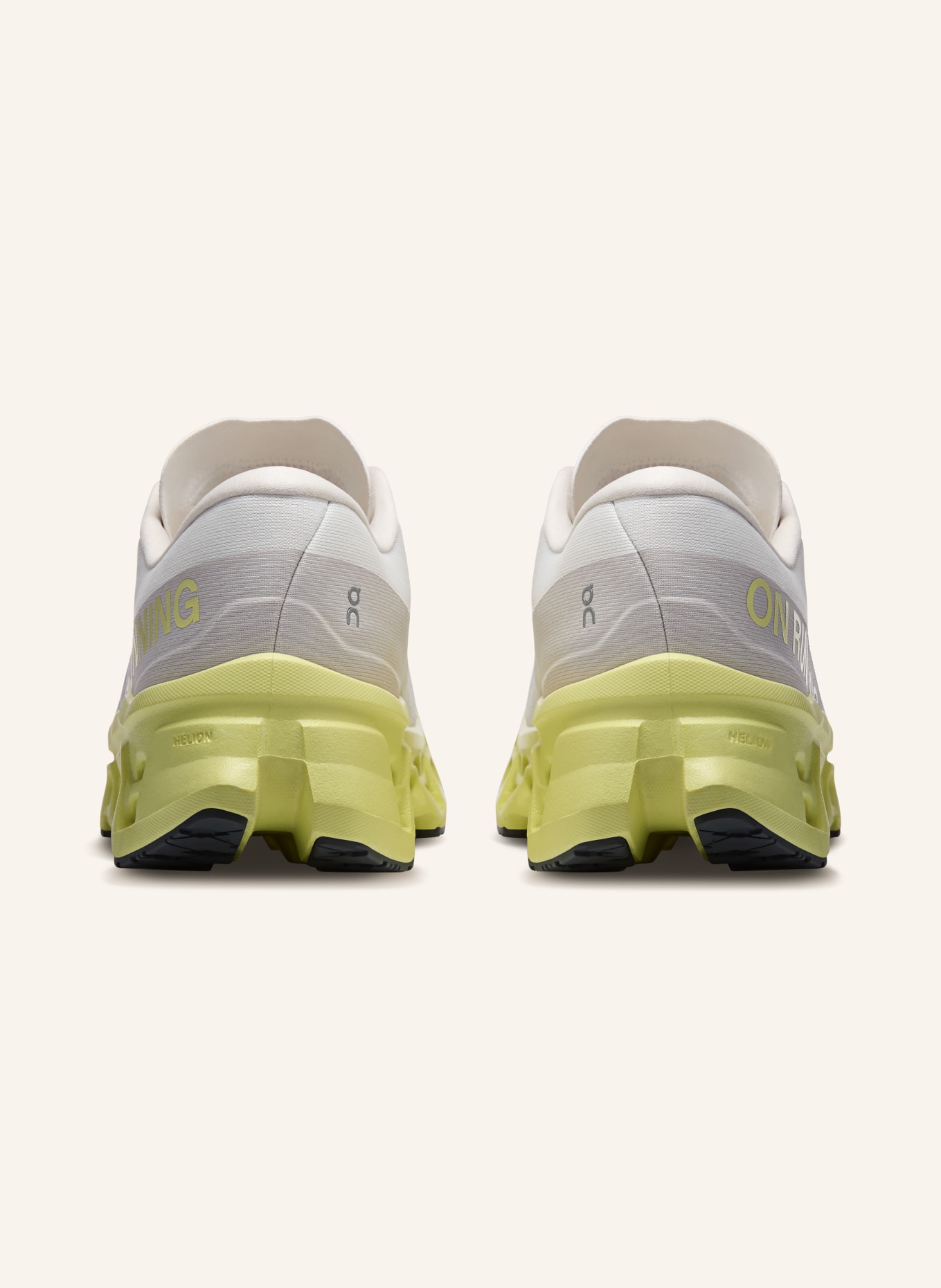 On Laufschuhe CLOUDMONSTER 3: HELLGRAU / BEIGE / GELB