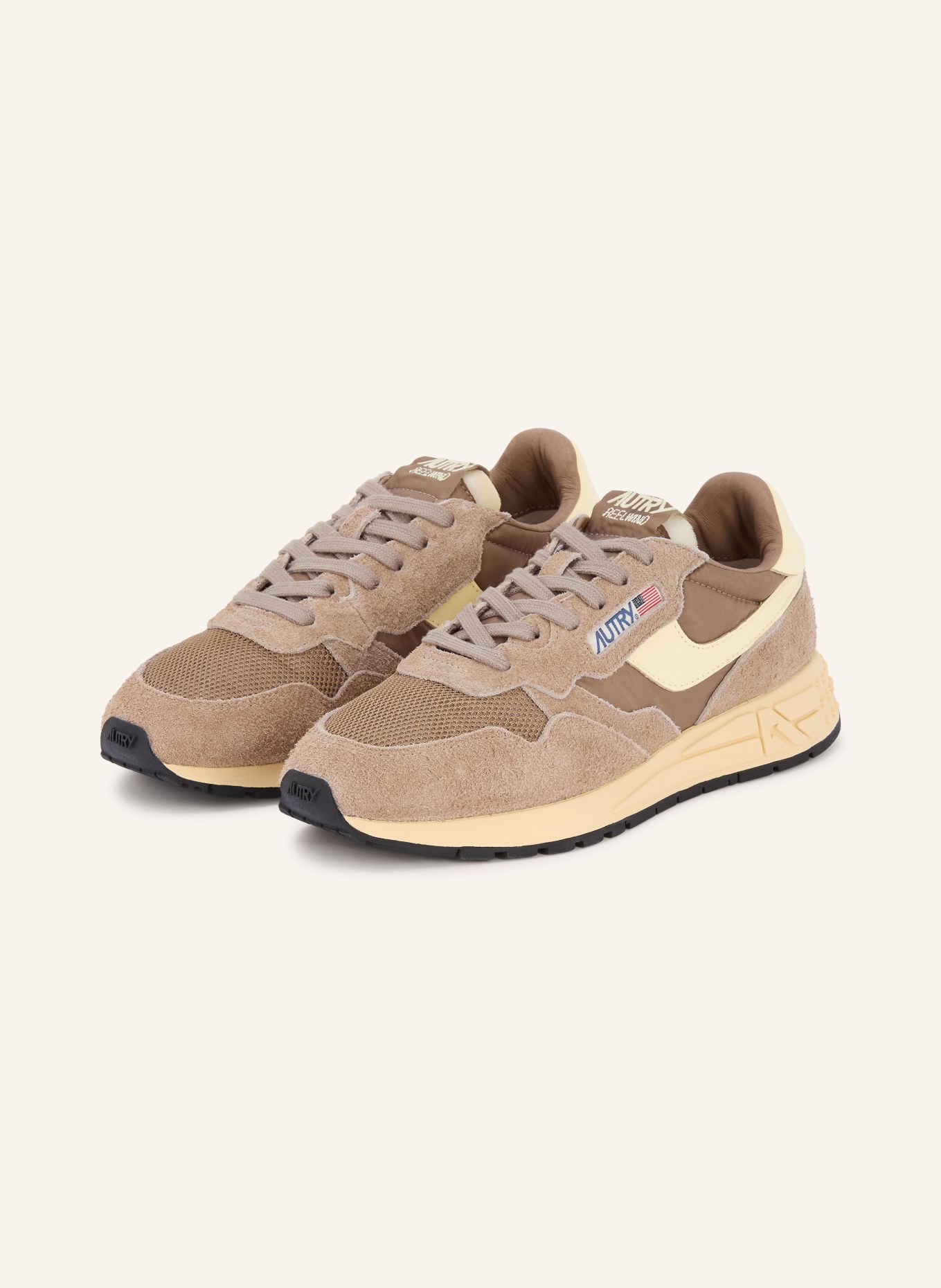 AUTRY Sneaker REELWIND LOW UT: TAUPE / ECRU