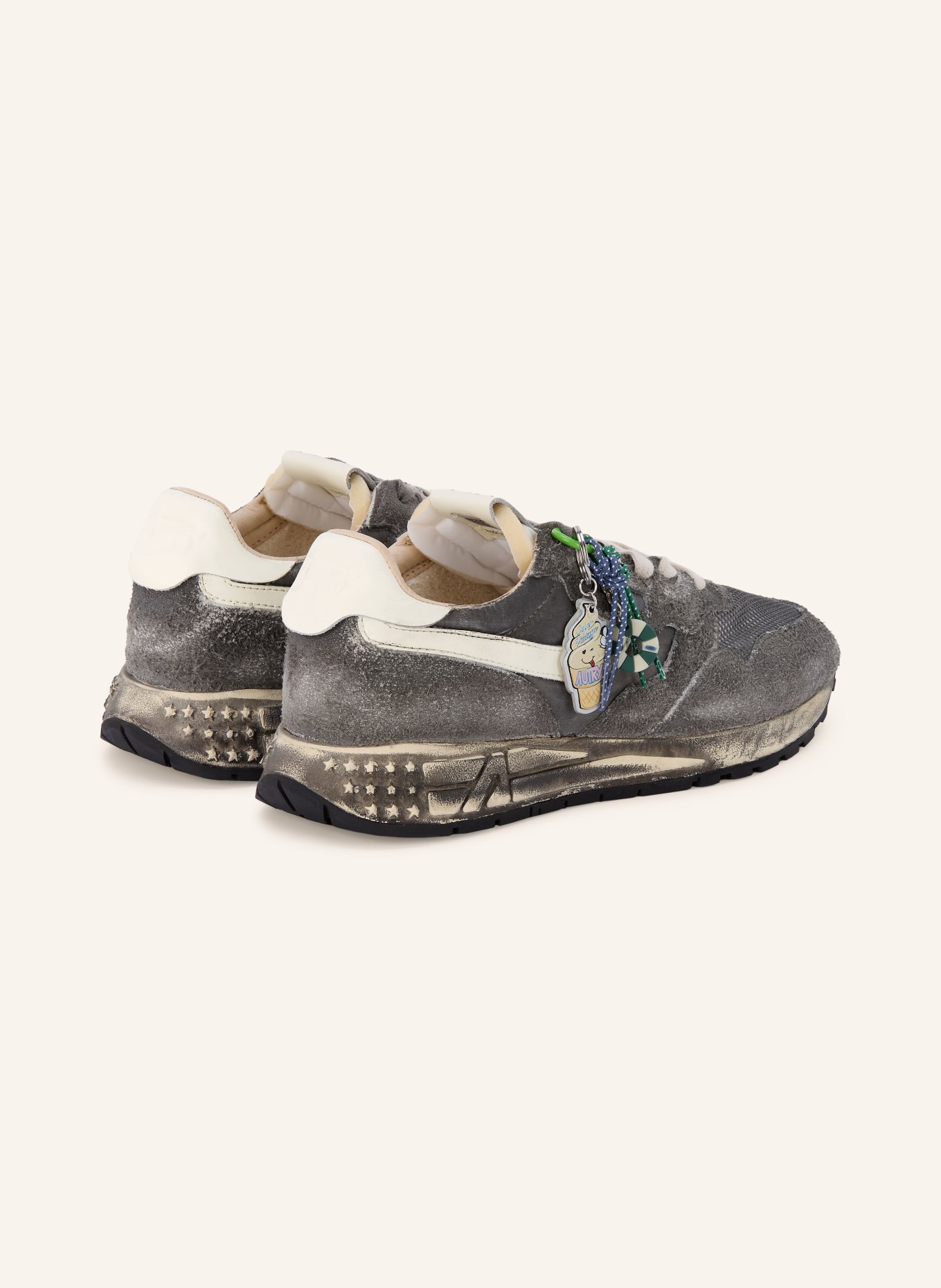 AUTRY Tenisky REELWIND SUPERVINTAGE YS: TMAVĚ ŠEDÁ / KRÉMOVÁ