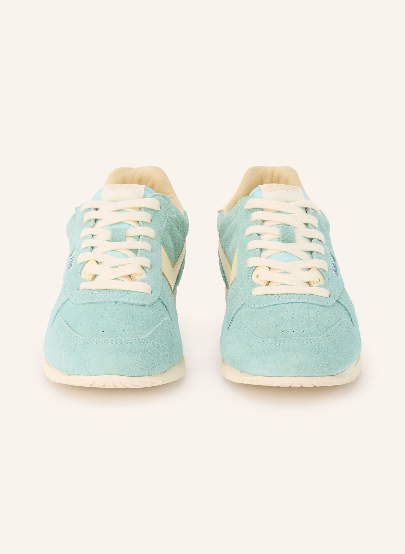 AUTRY Baskets WINDSPIN: TURQUOISE / ÉCRU