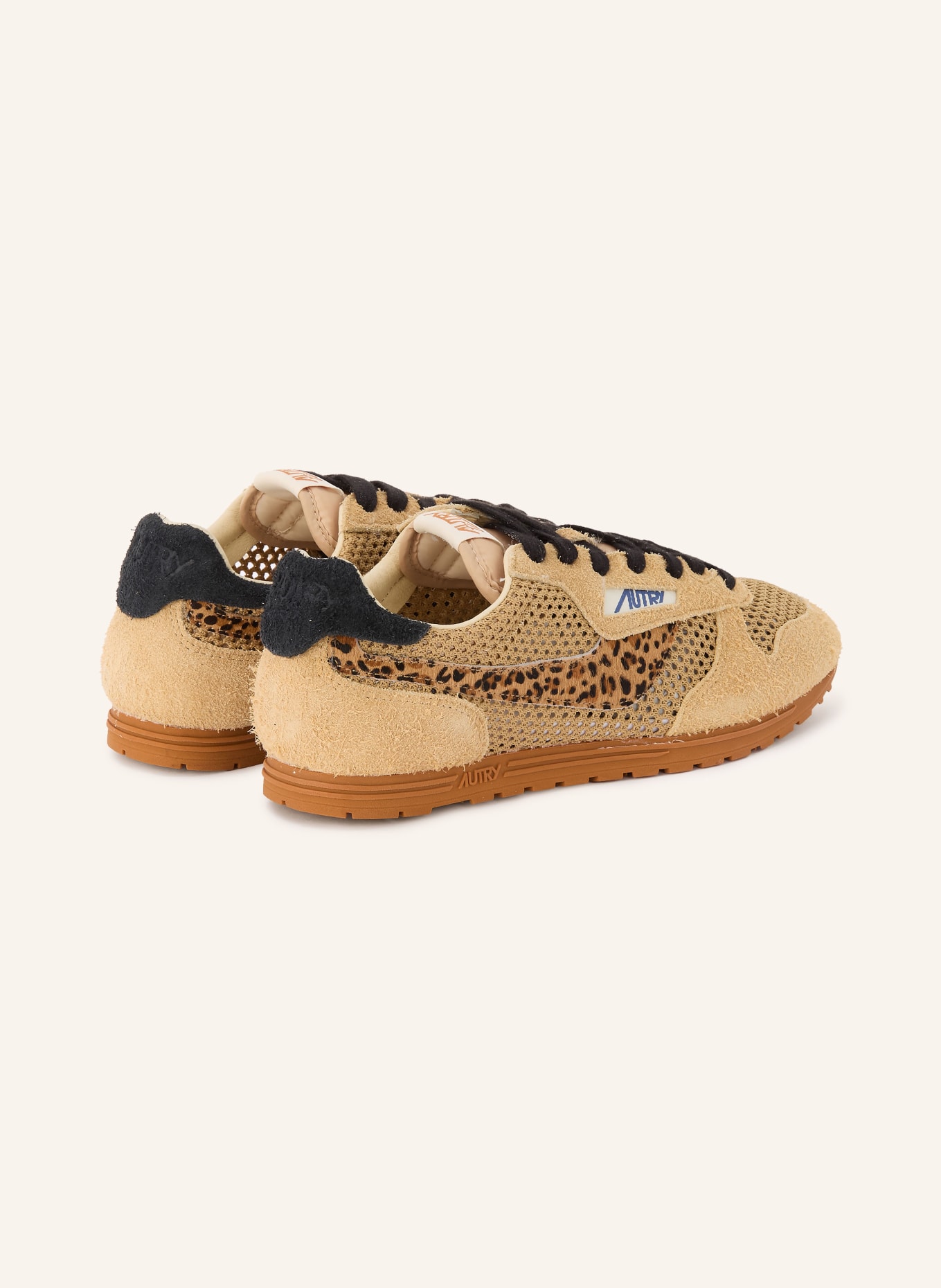 AUTRY Baskets WINDSPIN: BEIGE / MARRON / NOIR