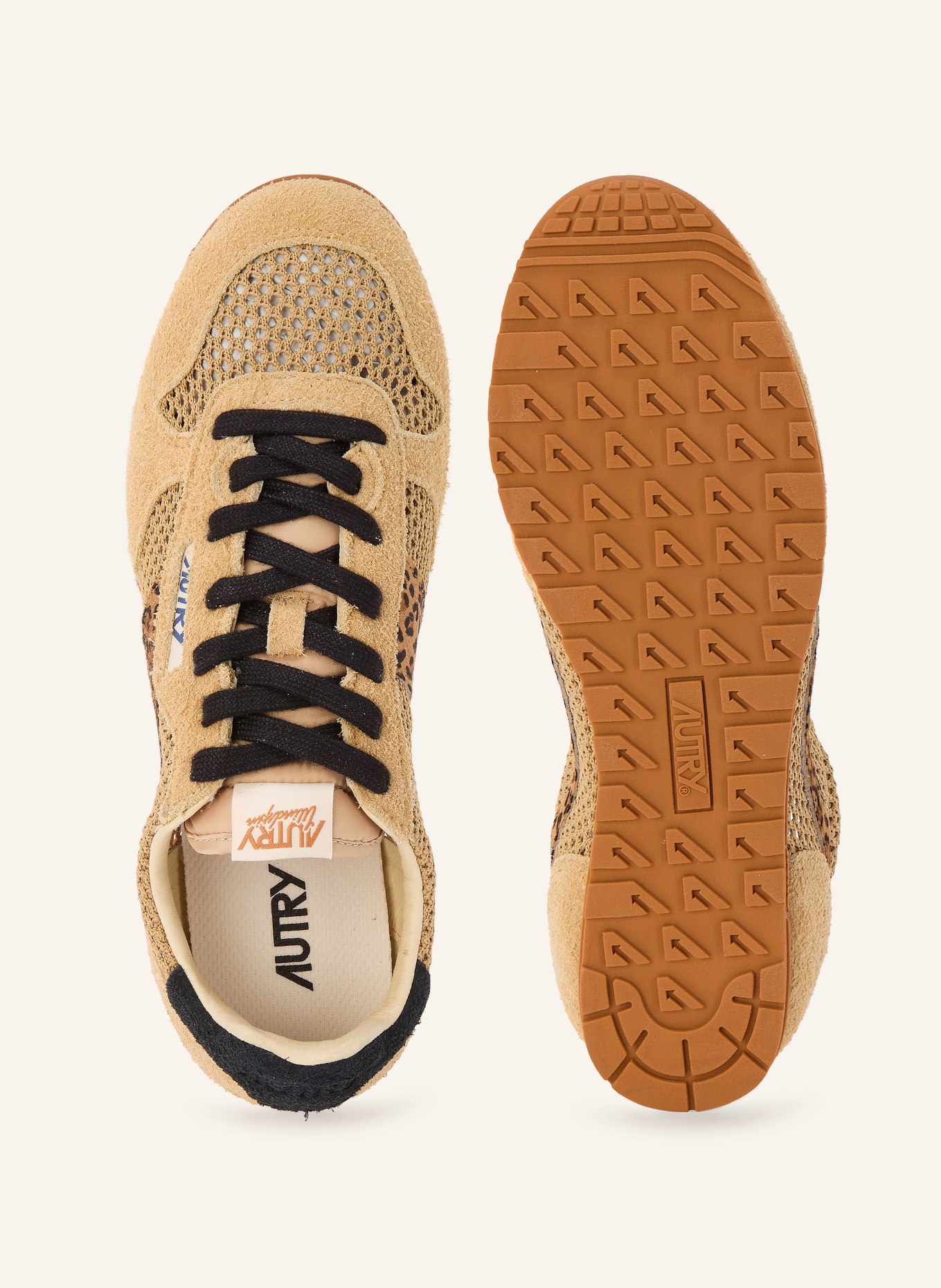 AUTRY Baskets WINDSPIN: BEIGE / MARRON / NOIR