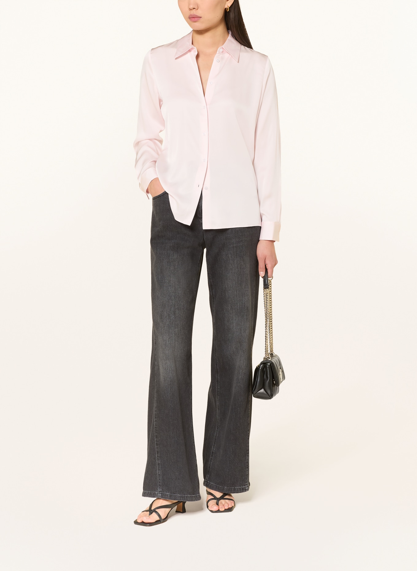 BOSS Zijden blouse BONYA: ROSE CLAIR