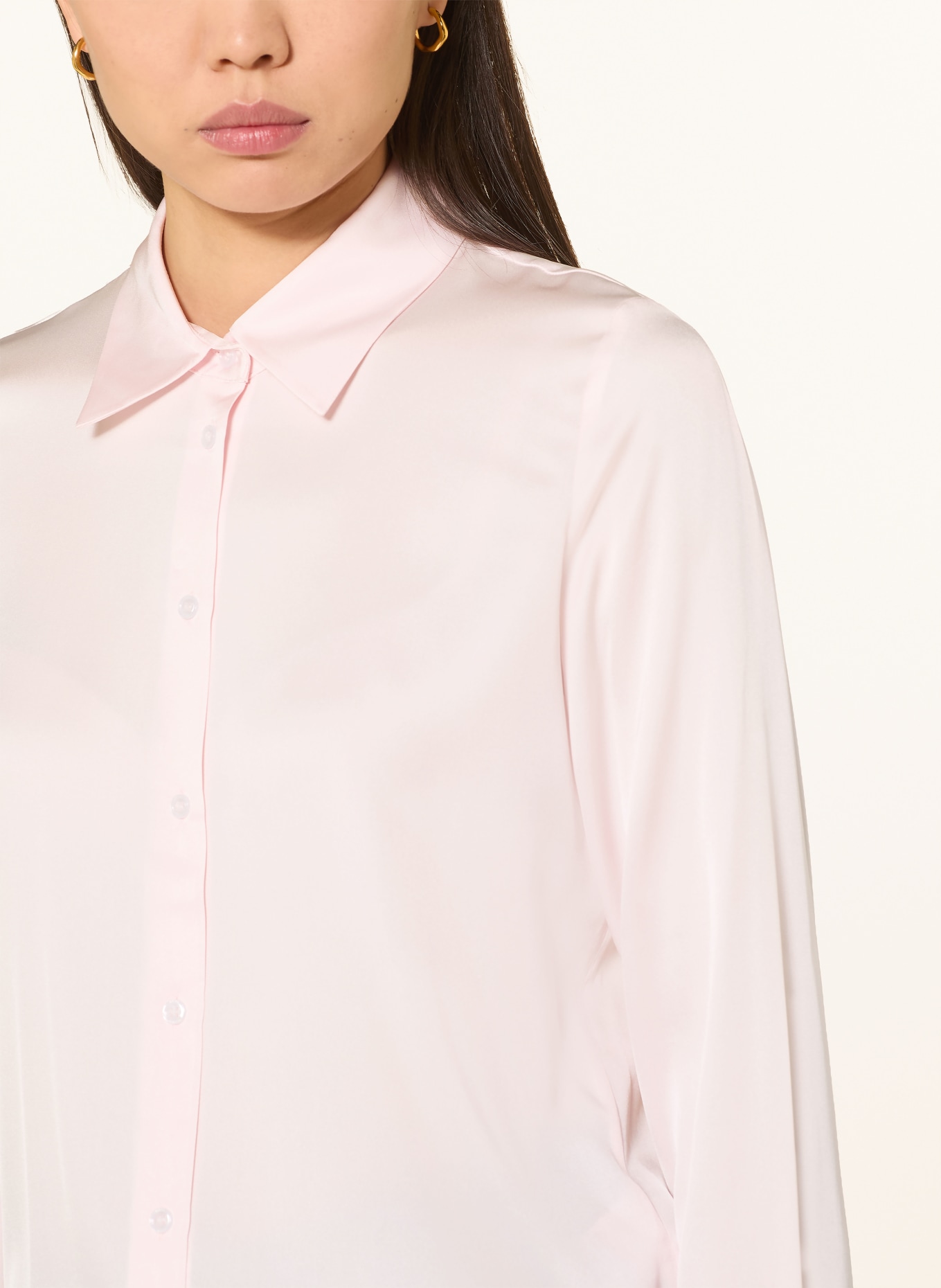 BOSS Zijden blouse BONYA: ROSE CLAIR